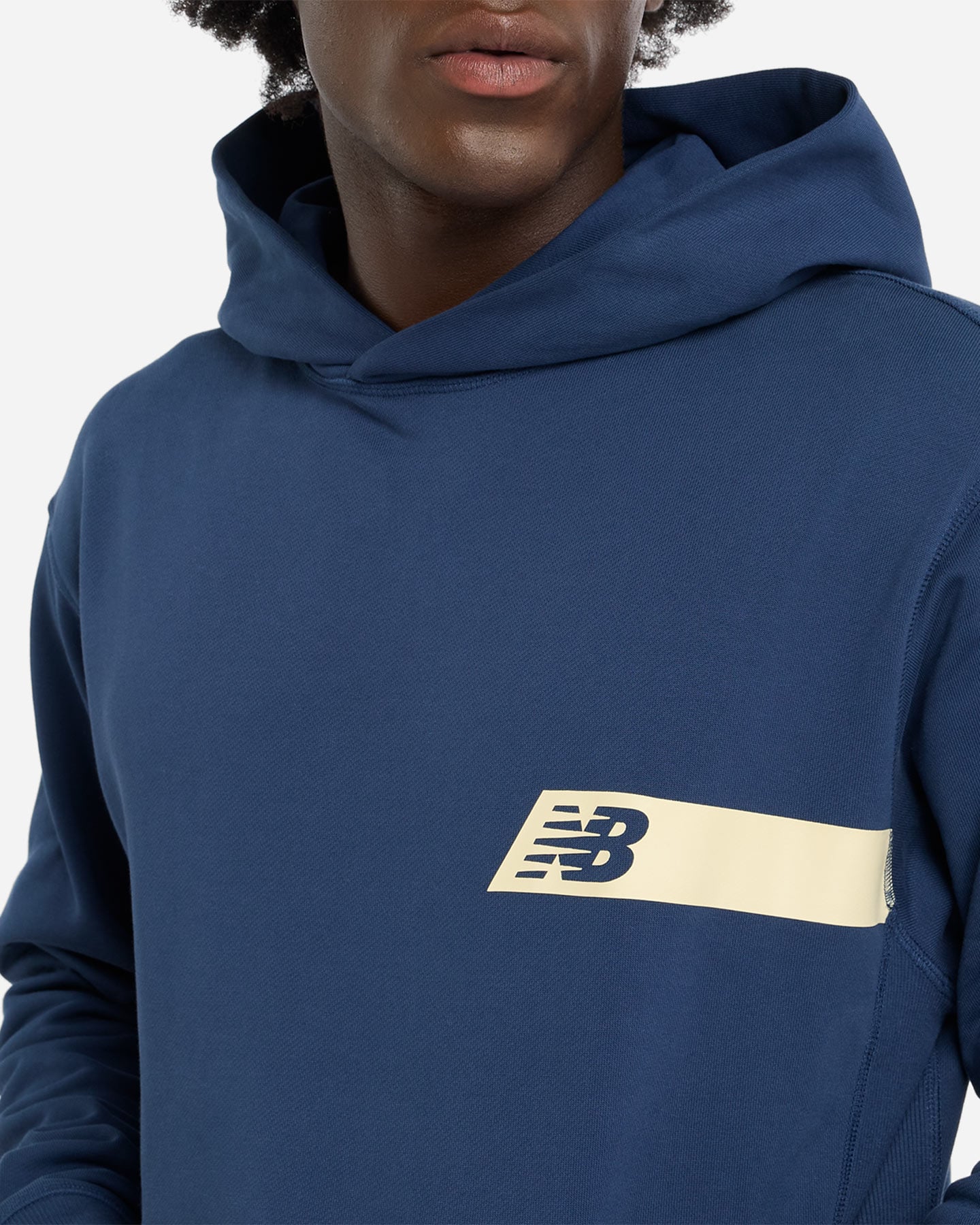 Felpa NEW BALANCE RELAXED GFX BACK BIG LOGO M - Blu Navy - 3 | Cisalfa Sport