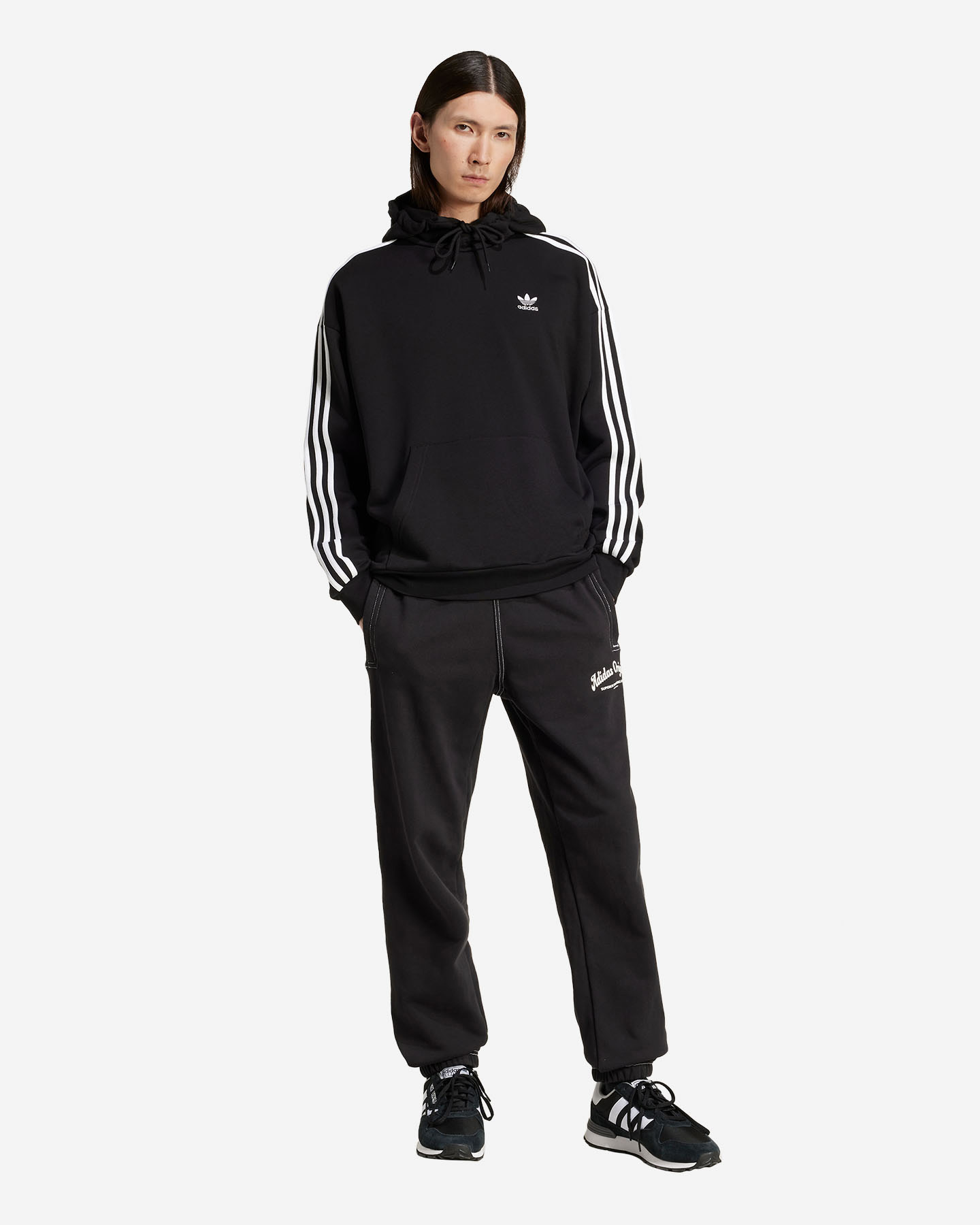 Felpa ADIDAS ORIGINALS BAGGY M - Nero - 3 | Cisalfa Sport