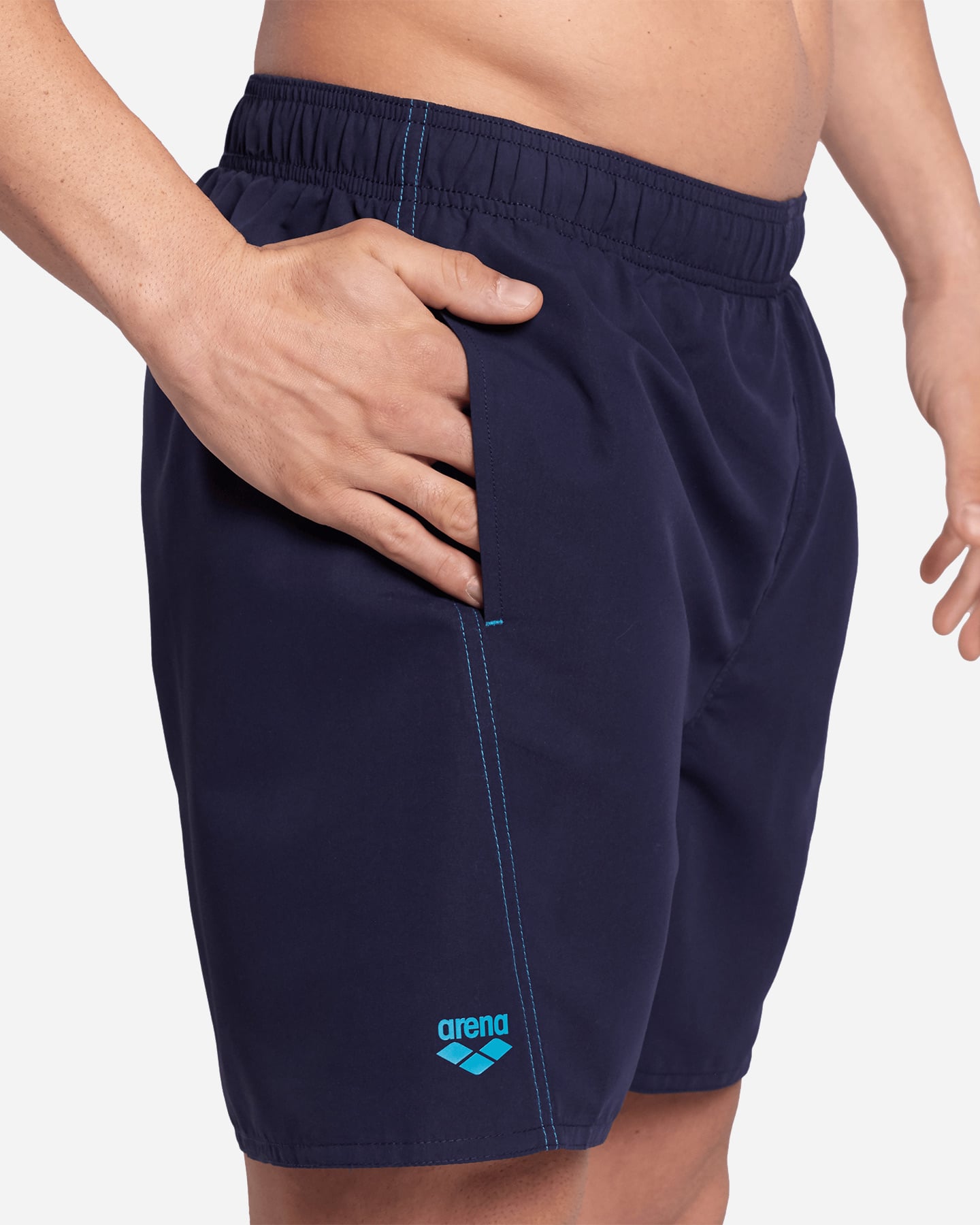 Boxer mare ARENA FUNDAMENTAL LOGO M - Blu Navy - 5 | Cisalfa Sport