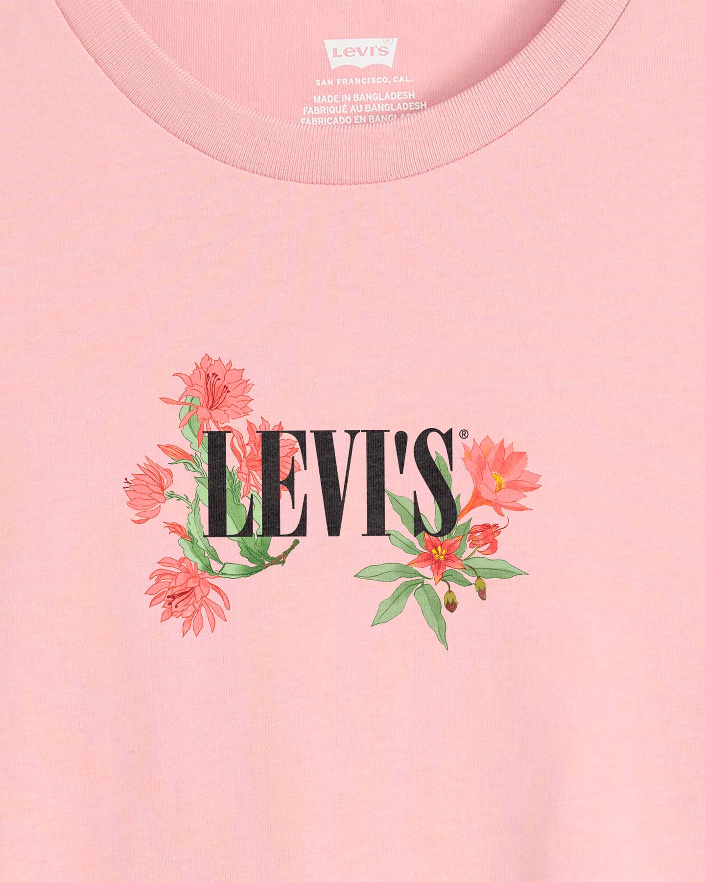 T-shirt LEVI'S BATWING FLOWERS W - Rosa - 4 | Cisalfa Sport