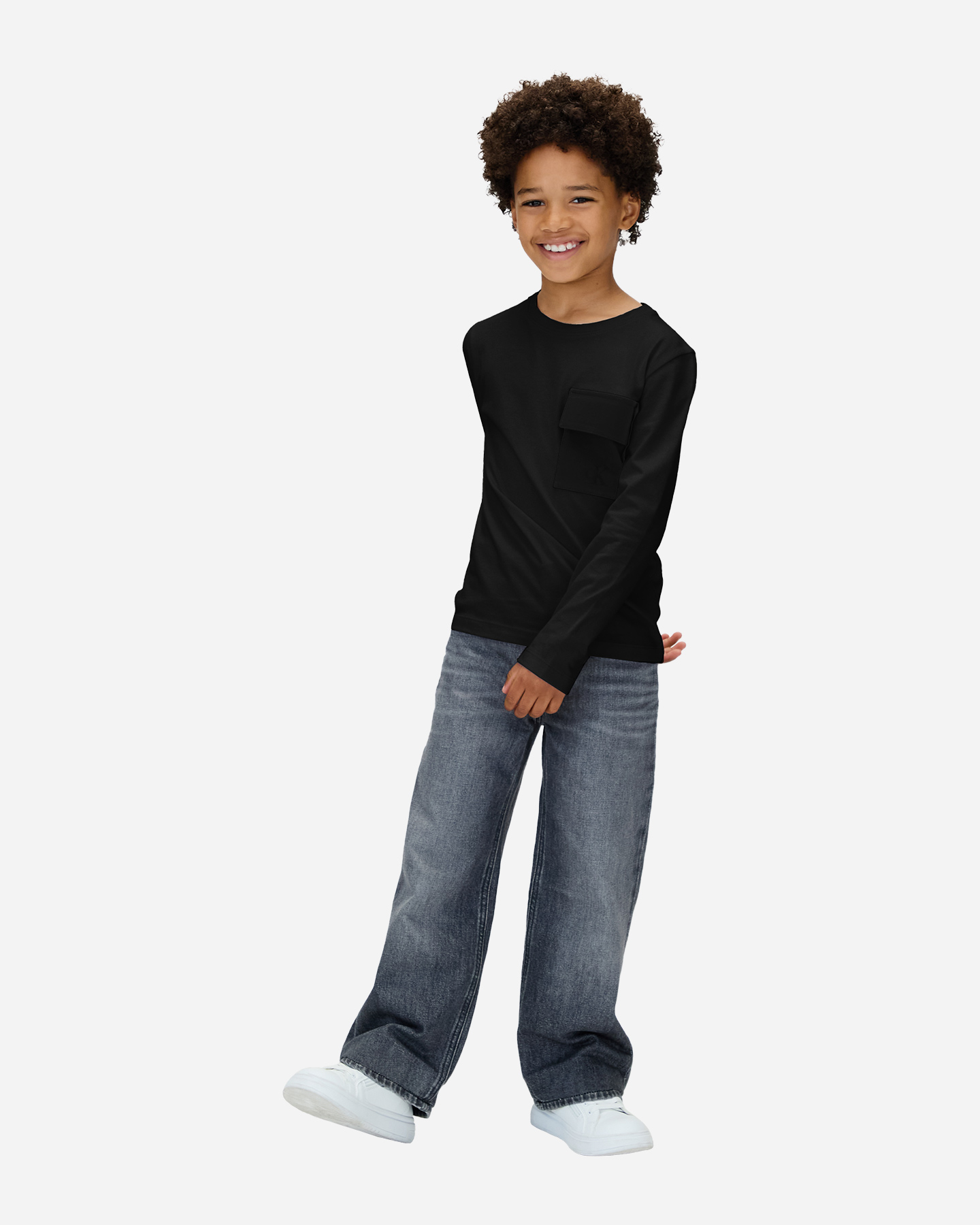 T-shirt CALVIN KLEIN JEANS BASIC JR - Nero - 3 | Cisalfa Sport