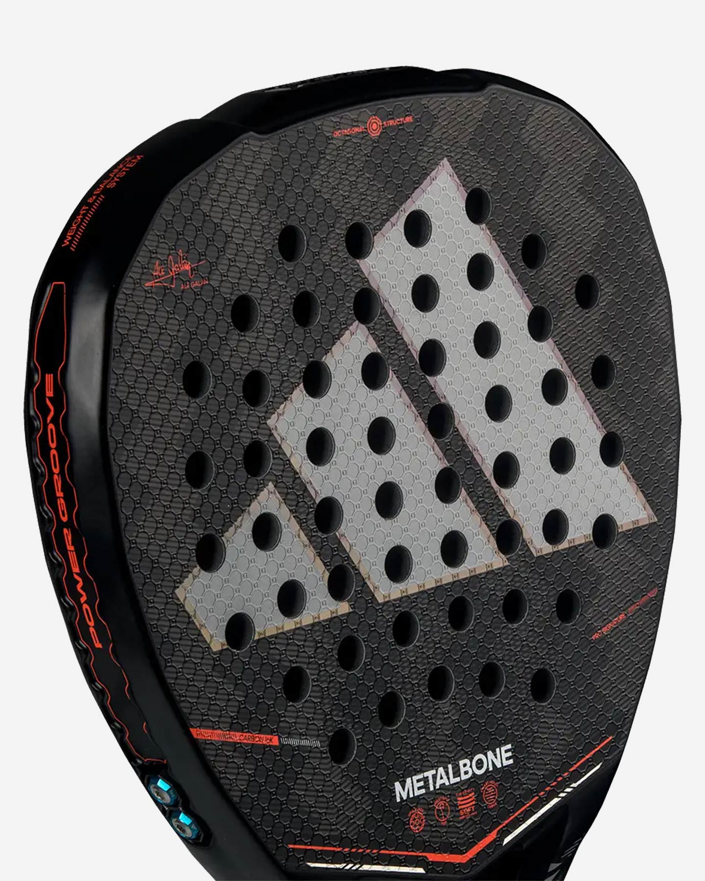 Racchetta padel performance ADIDAS METALBONE CARBON FLAVIO ABBA 2026 - Nero - 4 | Cisalfa Sport