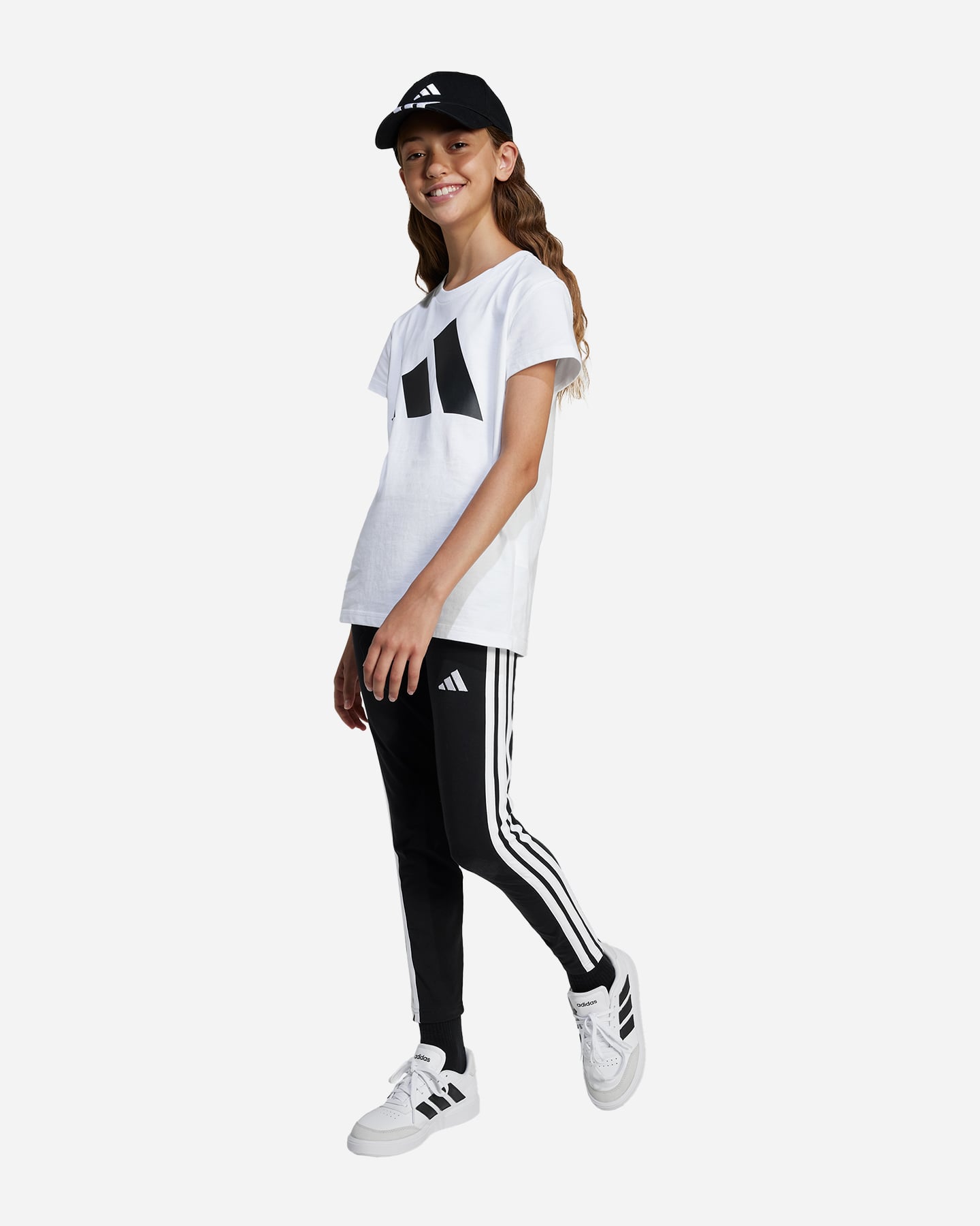T-shirt ADIDAS ESSENTIALS JR - Bianco - 3 | Cisalfa Sport