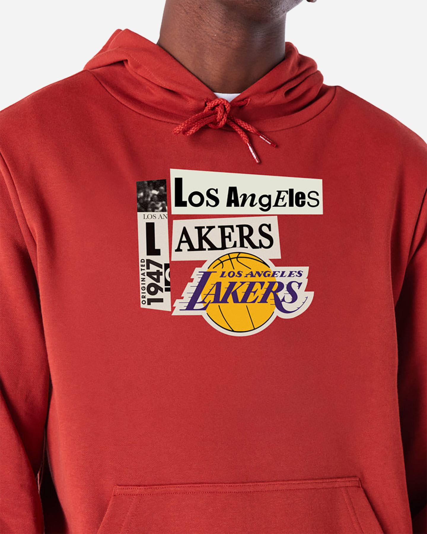 Felpa nba NEW ERA 9FORTY NEWSPAPER LAKERS M - Rosso - 2 | Cisalfa Sport