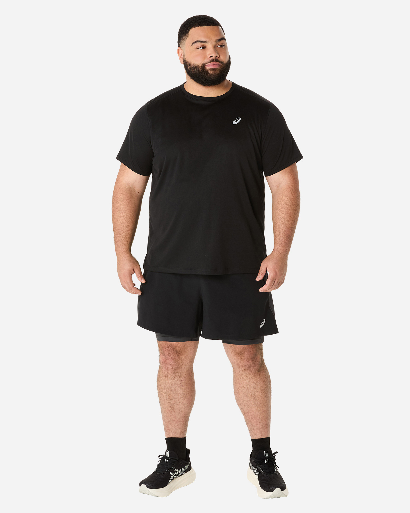 Short running ASICS ROAD 2IN1 5IN M - Nero - 3 | Cisalfa Sport