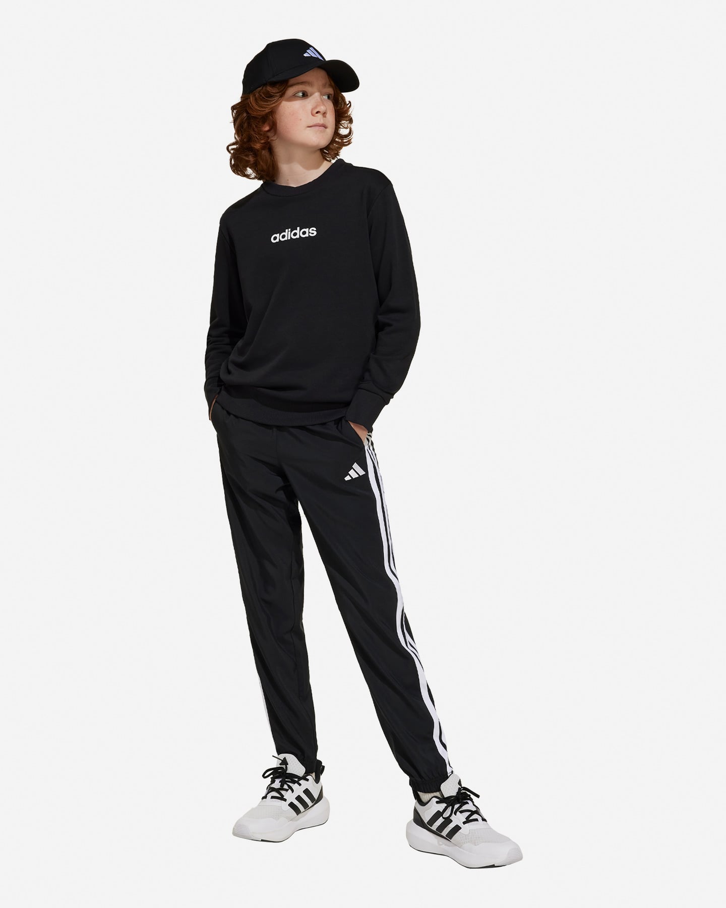 Pantalone ADIDAS 3STRIPES JR - Nero - 3 | Cisalfa Sport