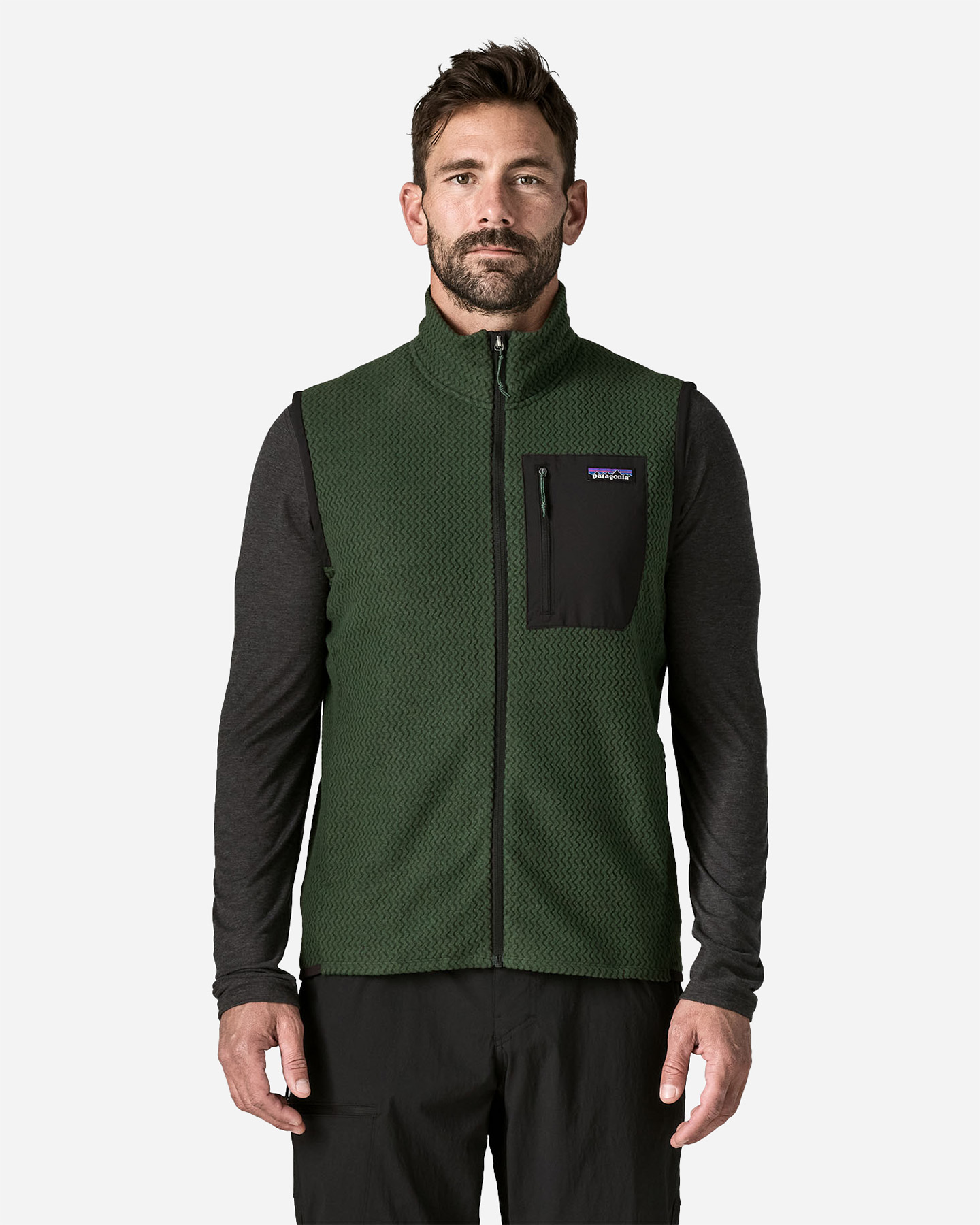 Gilet PATAGONIA R1 AIR M - Verde - 1 | Cisalfa Sport