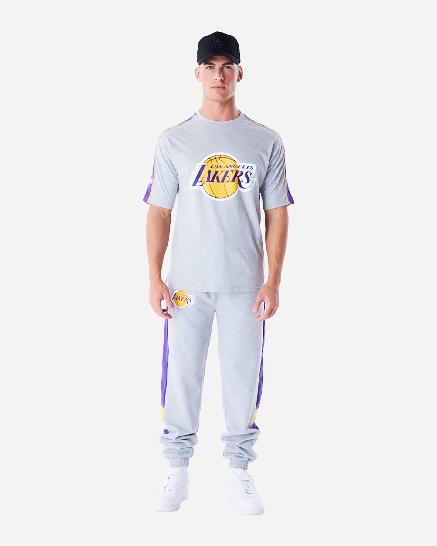T shirt nba NEW ERA PANEL OS LAKERS M - Grigio - 2 | Cisalfa Sport