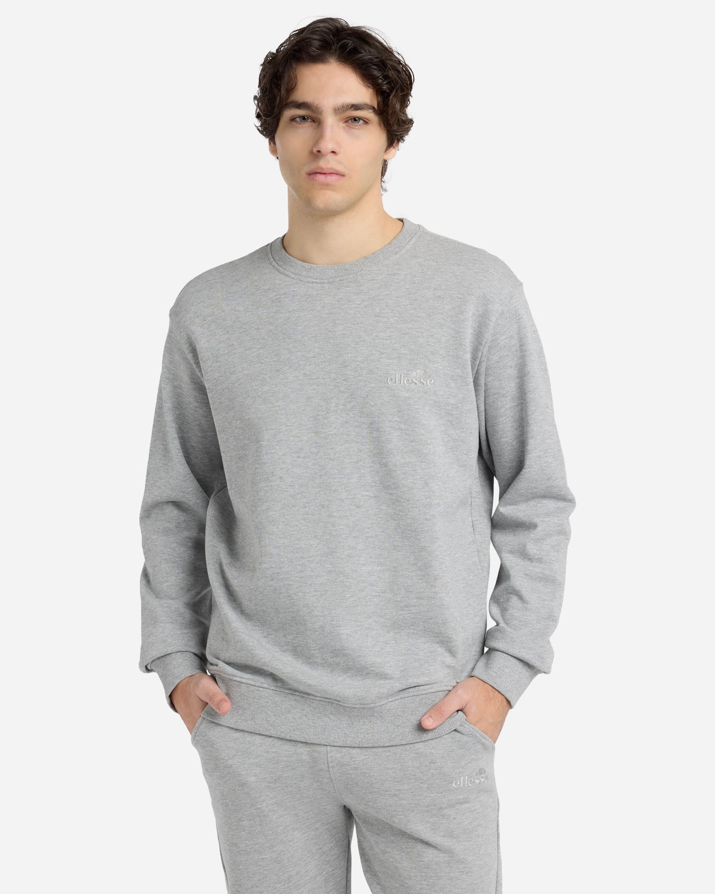 Felpa ELLESSE TERRY SMALL LOGO M - Grigio - 1 | Cisalfa Sport