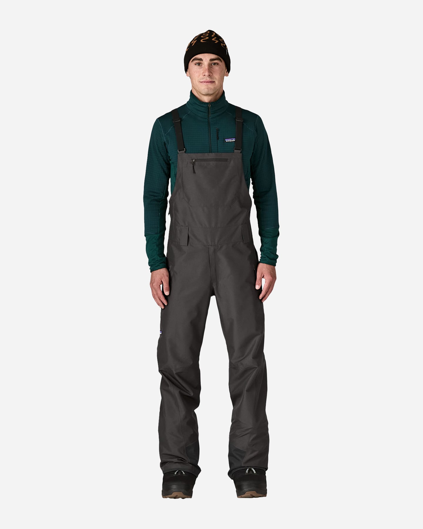 Salopette sci PATAGONIA POWDER TOWN BIBS M - Nero - 1 | Cisalfa Sport
