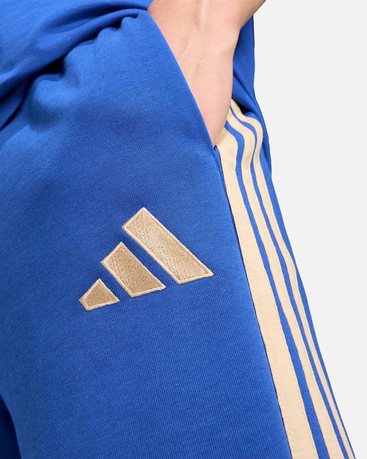 Abbigliamento calcio ufficiale ADIDAS ITALIA FIGC DNA M - Blu - 4 | Cisalfa Sport