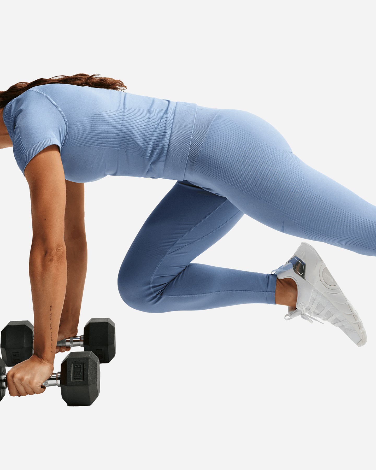Leggings NIKE SEAMLESS PRO W - Azzurro - 5 | Cisalfa Sport