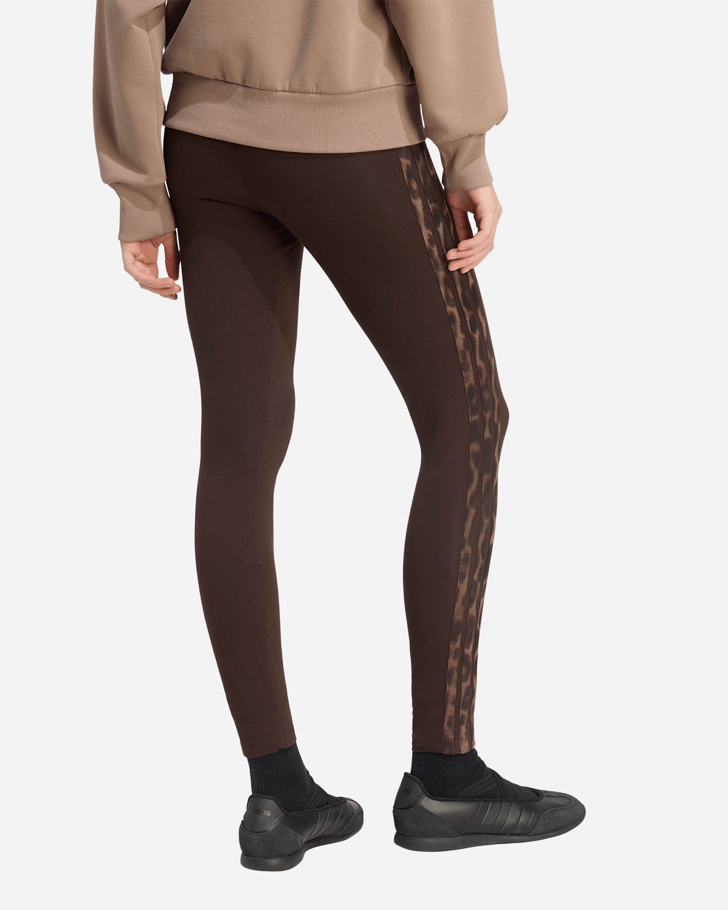 Leggings ADIDAS ESSENTIAL PRINTED 3STRIPES W - Marrone - 3 | Cisalfa Sport
