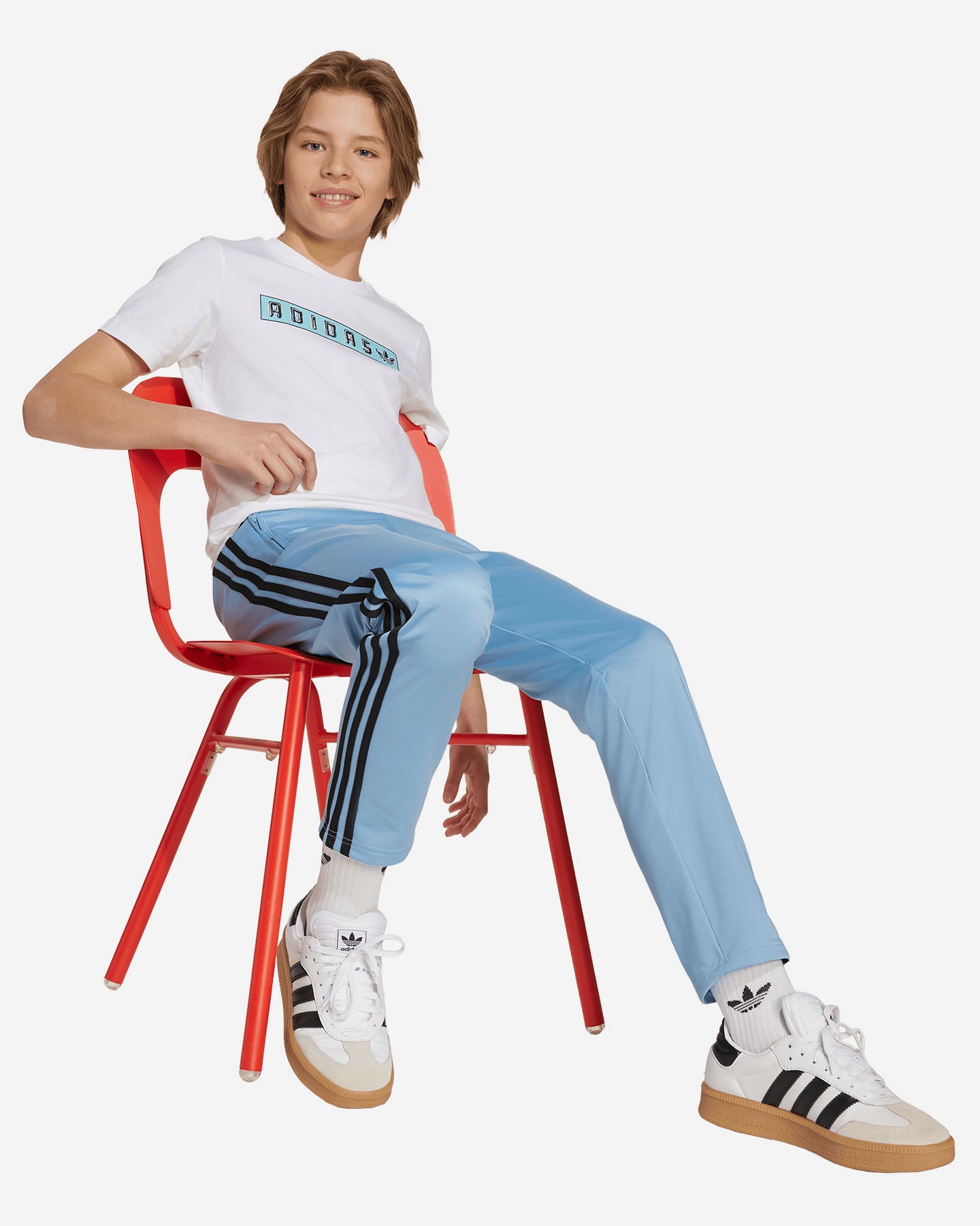 Pantalone ADIDAS FIREBIRD JR - Blu - 3 | Cisalfa Sport