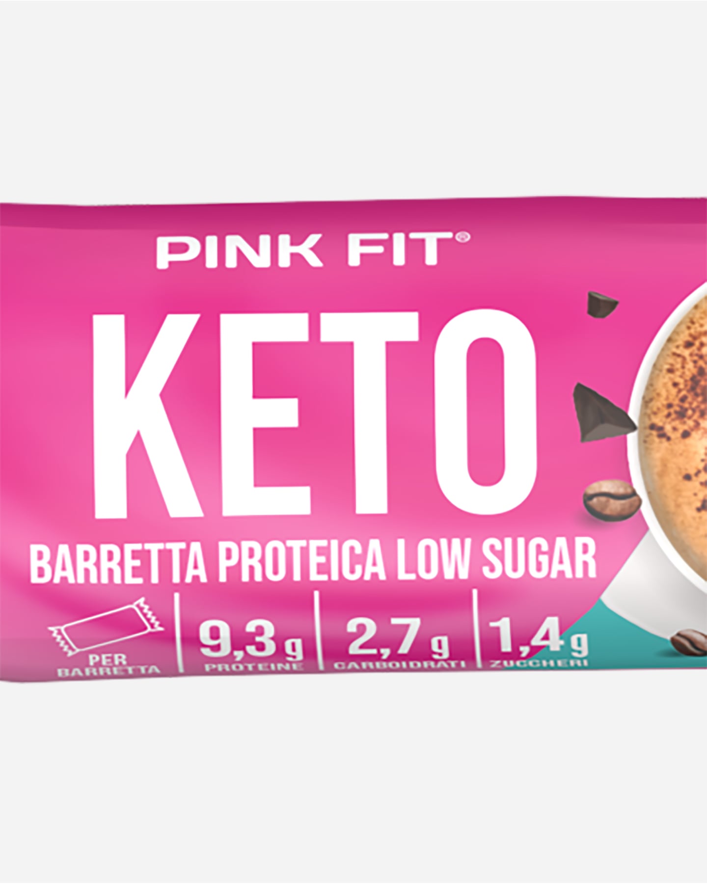 Barretta proteica PROACTION KETO MOCACCINO 30 G  - Rosa - 1 | Cisalfa Sport