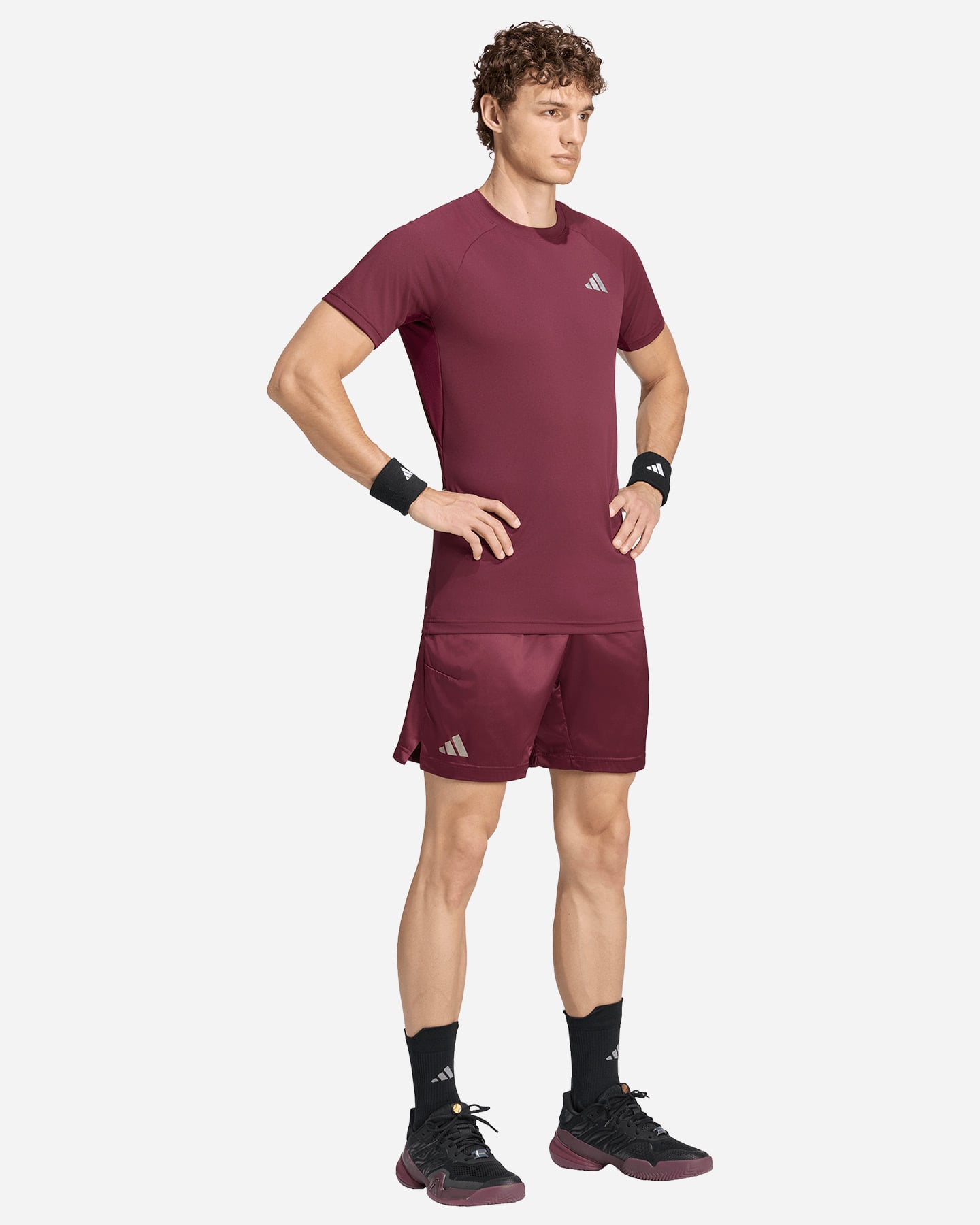 T-shirt tennis ADIDAS PRO M - Marrone - 3 | Cisalfa Sport