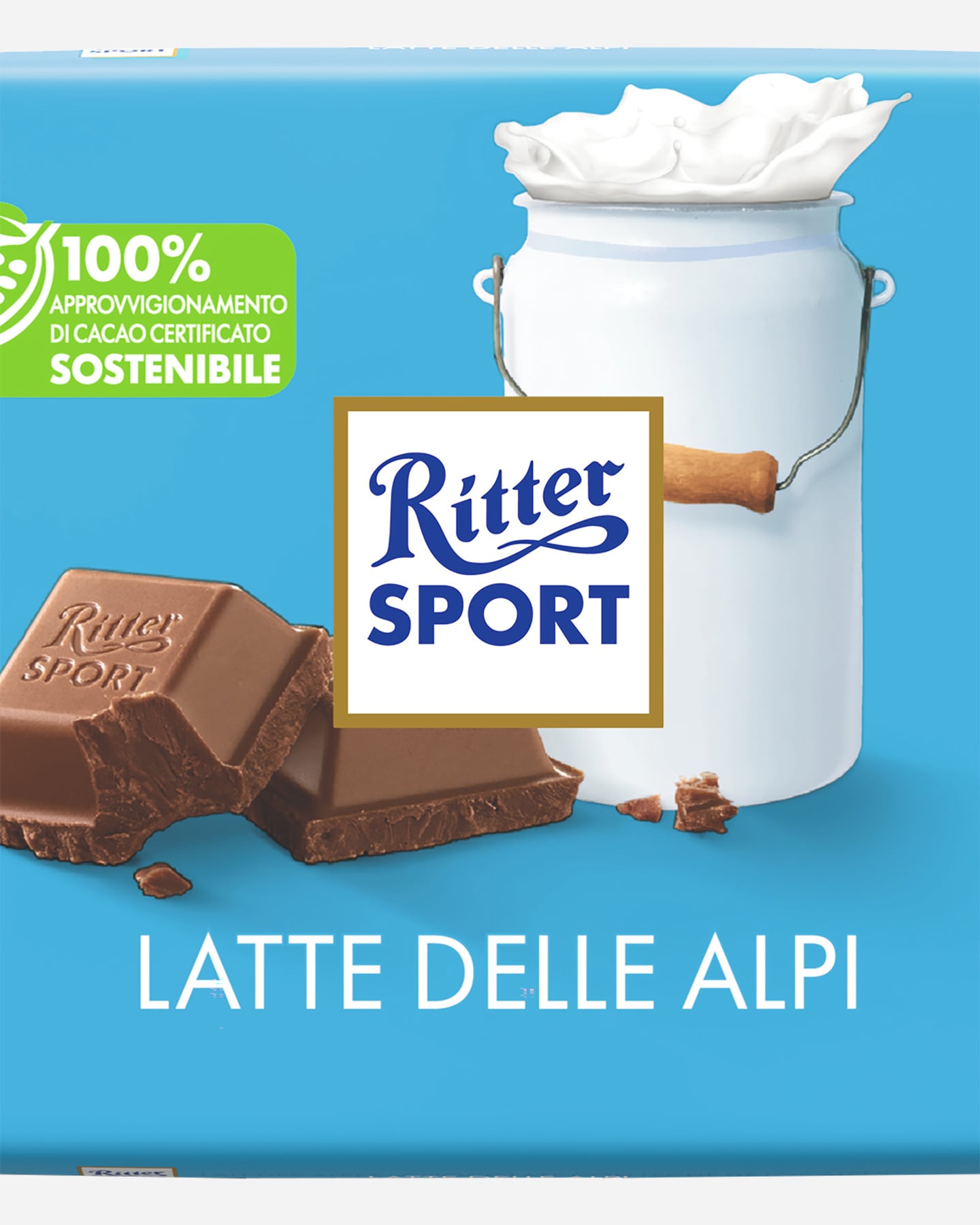 Tavoletta RITTER SPORT LATTE DELLE ALPI  - Azzurro - 1 | Cisalfa Sport