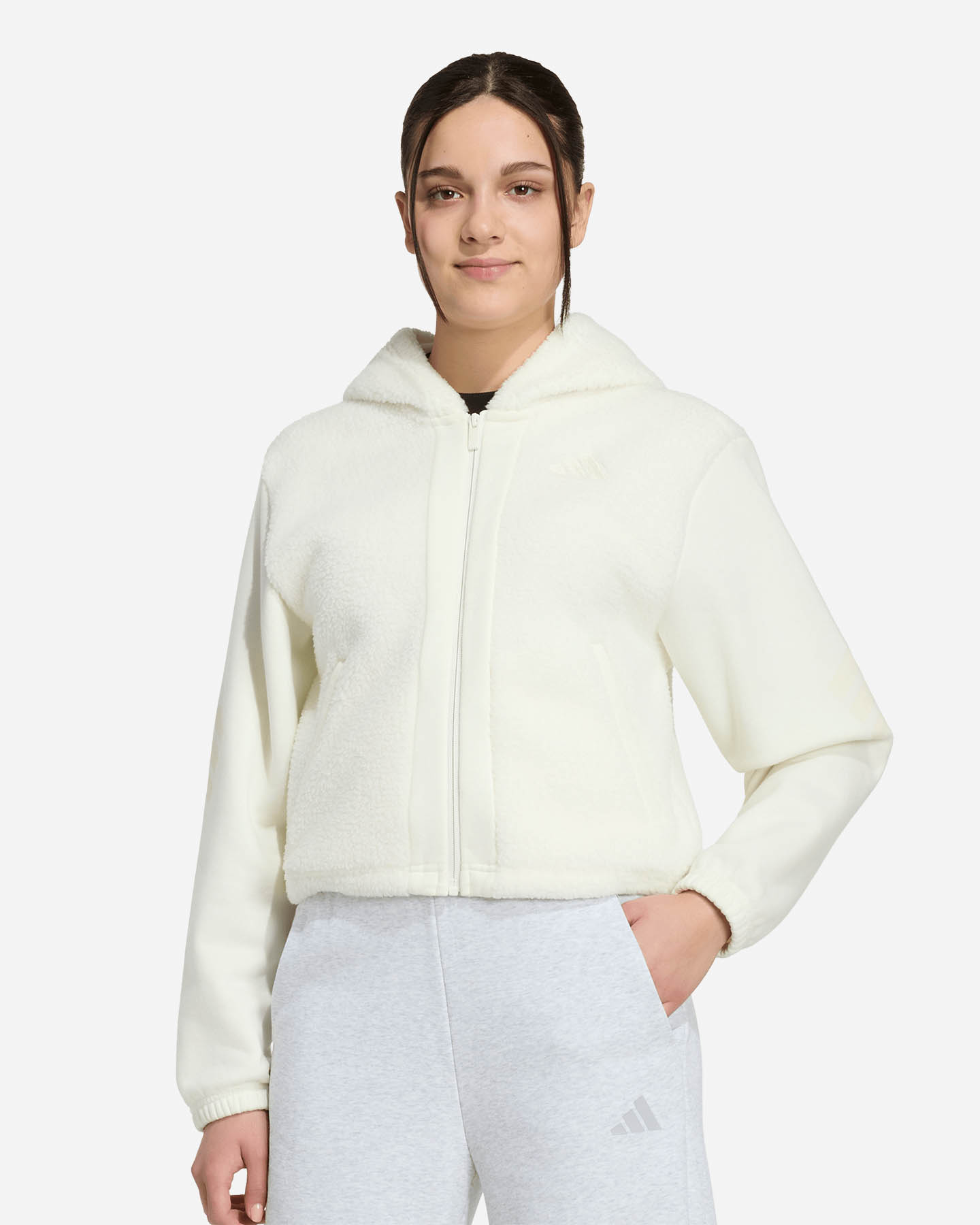 Felpa ADIDAS FUTURE ICONS JR - Bianco - 1 | Cisalfa Sport