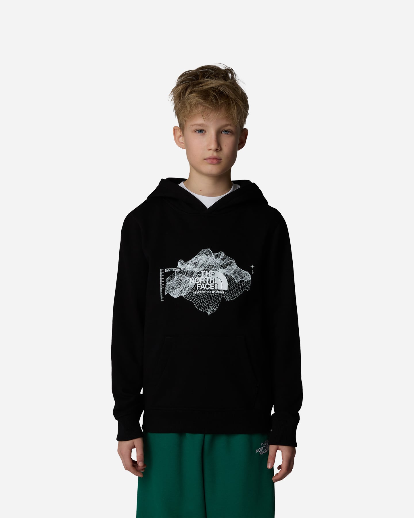 Felpa THE NORTH FACE TOPOGRAPHIC JR - Nero - 2 | Cisalfa Sport