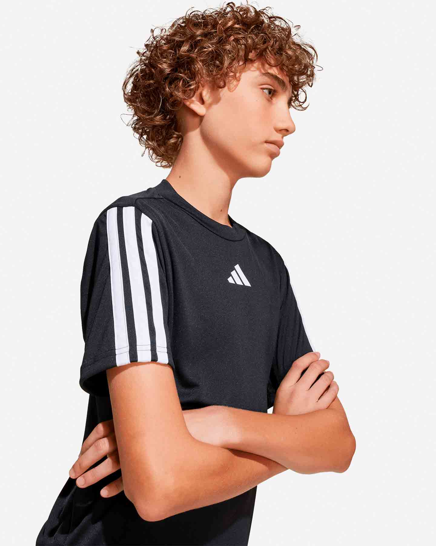 T-shirt ADIDAS TRAIN ESSENTIALS 3STRIPES JR - Nero - 5 | Cisalfa Sport