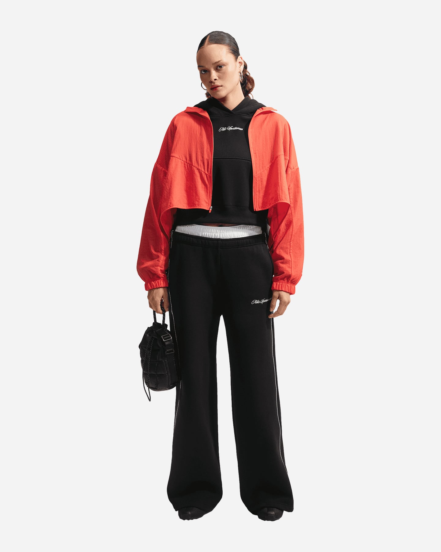 Pantalone training NIKE WIDE LEG SCLOP W - Nero - 1 | Cisalfa Sport