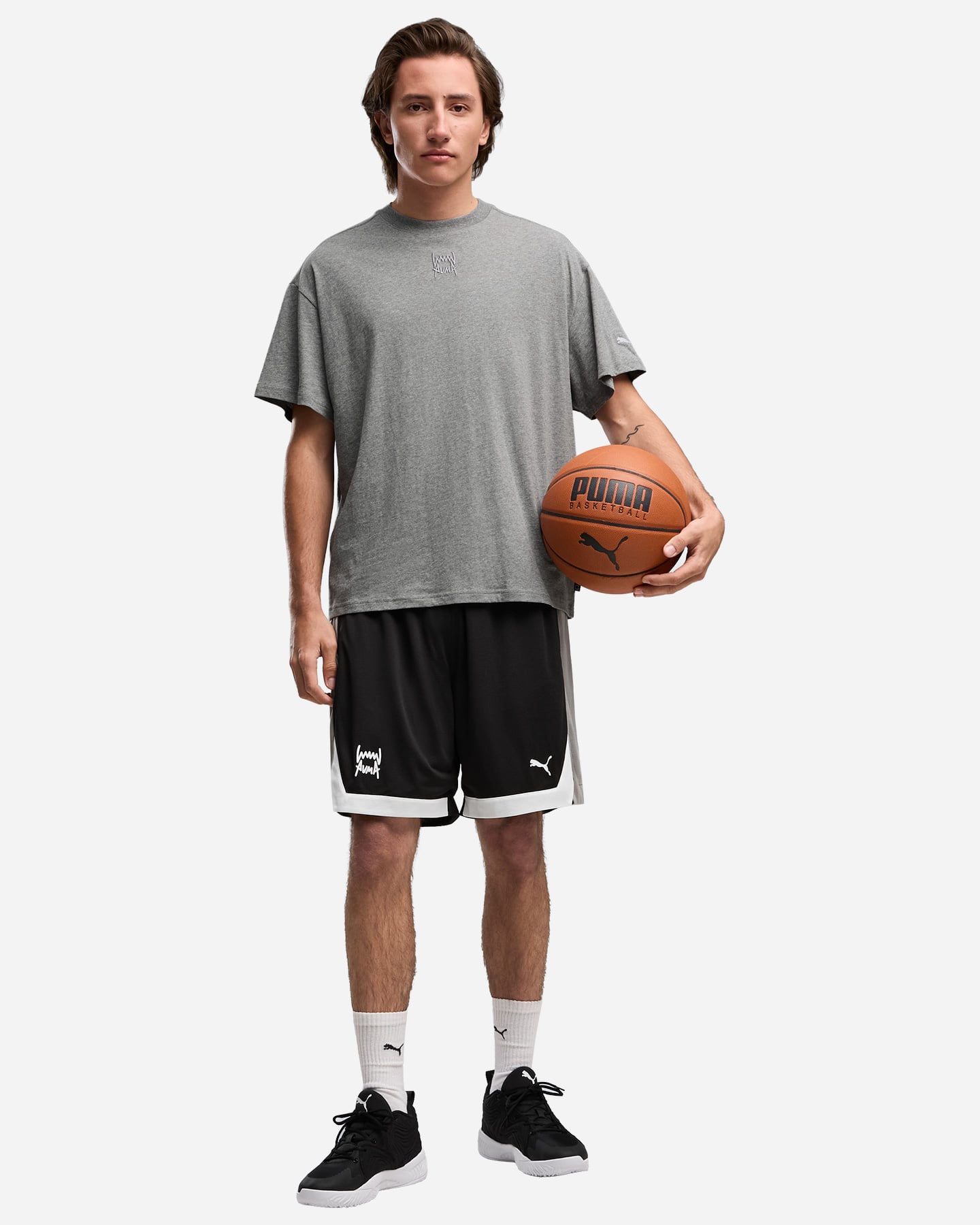 Pantaloncini basket PUMA FUNDAMENTALS M - Nero - 4 | Cisalfa Sport
