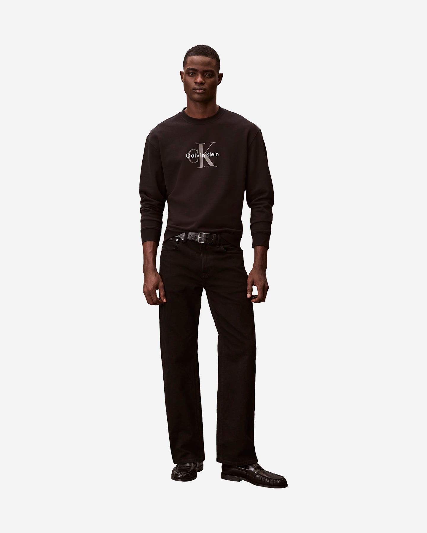 Felpa CALVIN KLEIN JEANS TERRY MONOLOGO M - Nero - 4 | Cisalfa Sport