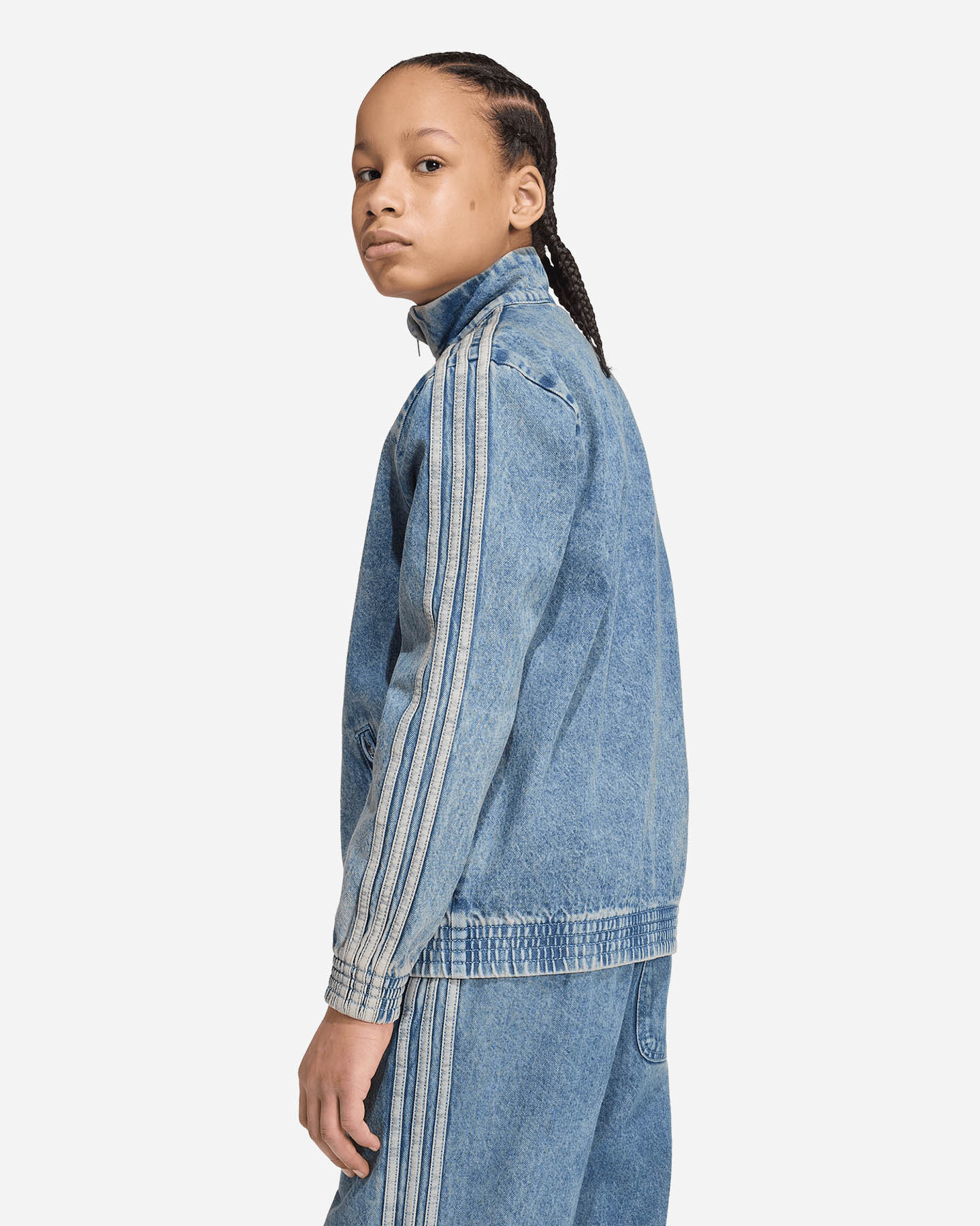 Giacca ADIDAS FIREBIRD JR - Denim - 3 | Cisalfa Sport