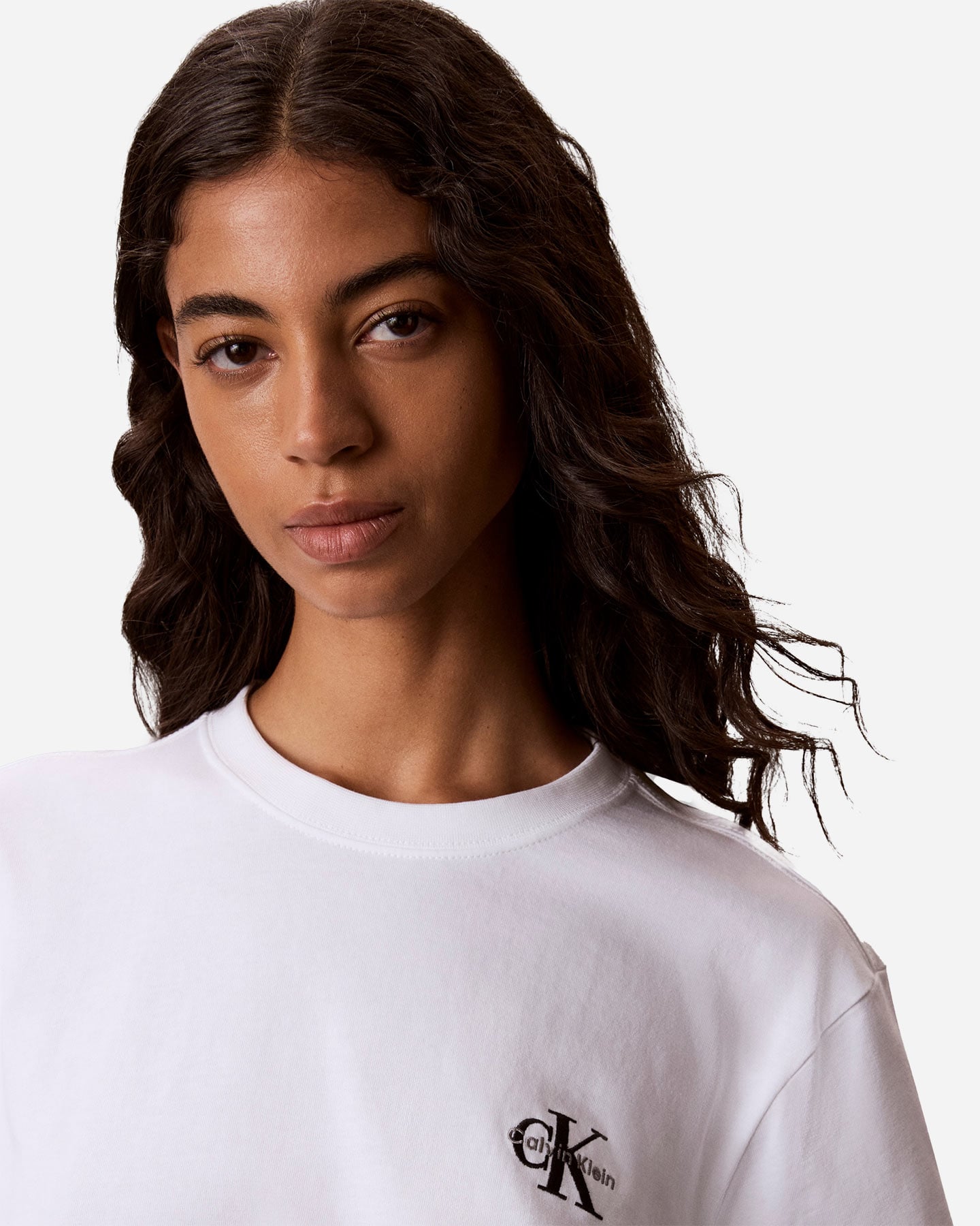 T-shirt CALVIN KLEIN JEANS MONOLOGO W - Bianco - 4 | Cisalfa Sport