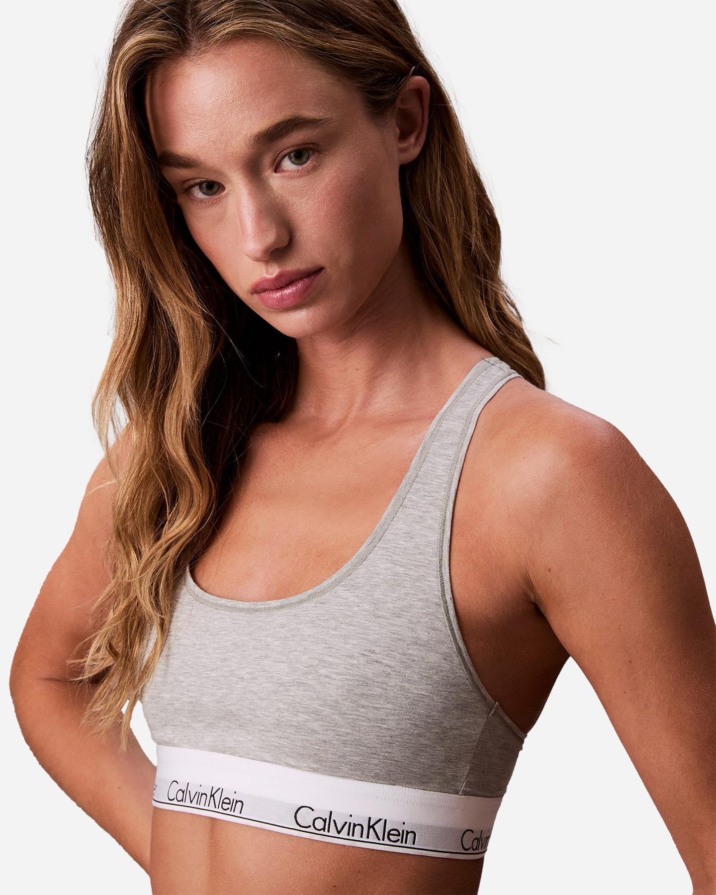 Reggiseno CALVIN KLEIN UNDERWEAR BRALETTE UNLINED W - Grigio - 4 | Cisalfa Sport