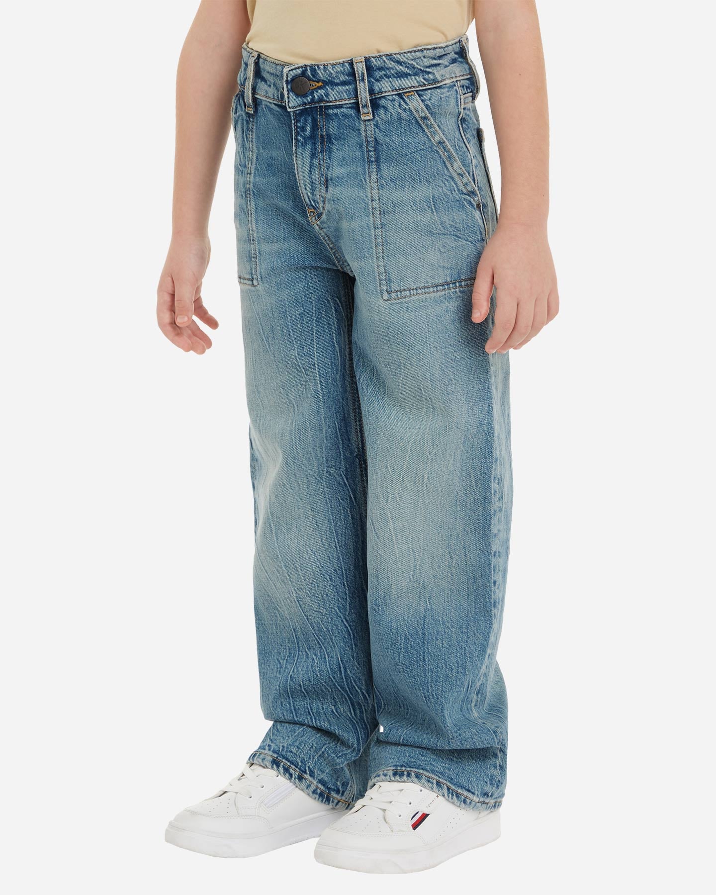 Jeans CALVIN KLEIN JEANS SKATER VISUAL JR - Blu - 2 | Cisalfa Sport