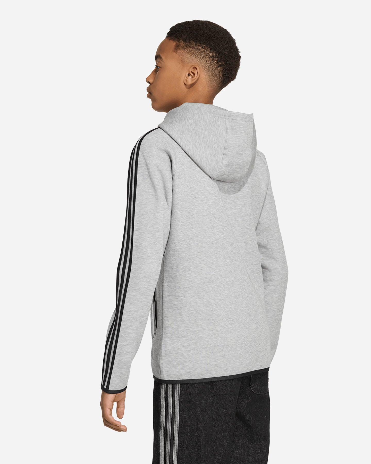 Felpa ADIDAS CLASSIC JR - Grigio - 3 | Cisalfa Sport