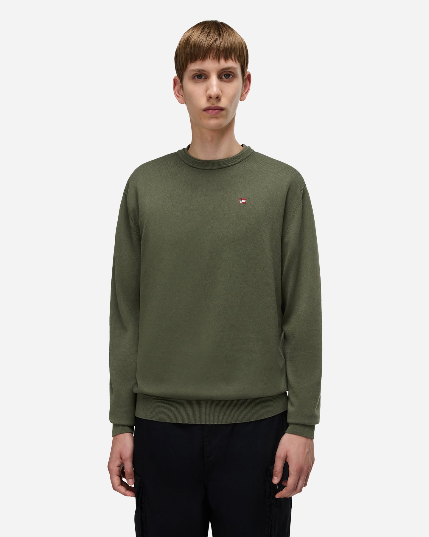 Maglione NAPAPIJRI SMALL LOGO M - Verde - 2 | Cisalfa Sport