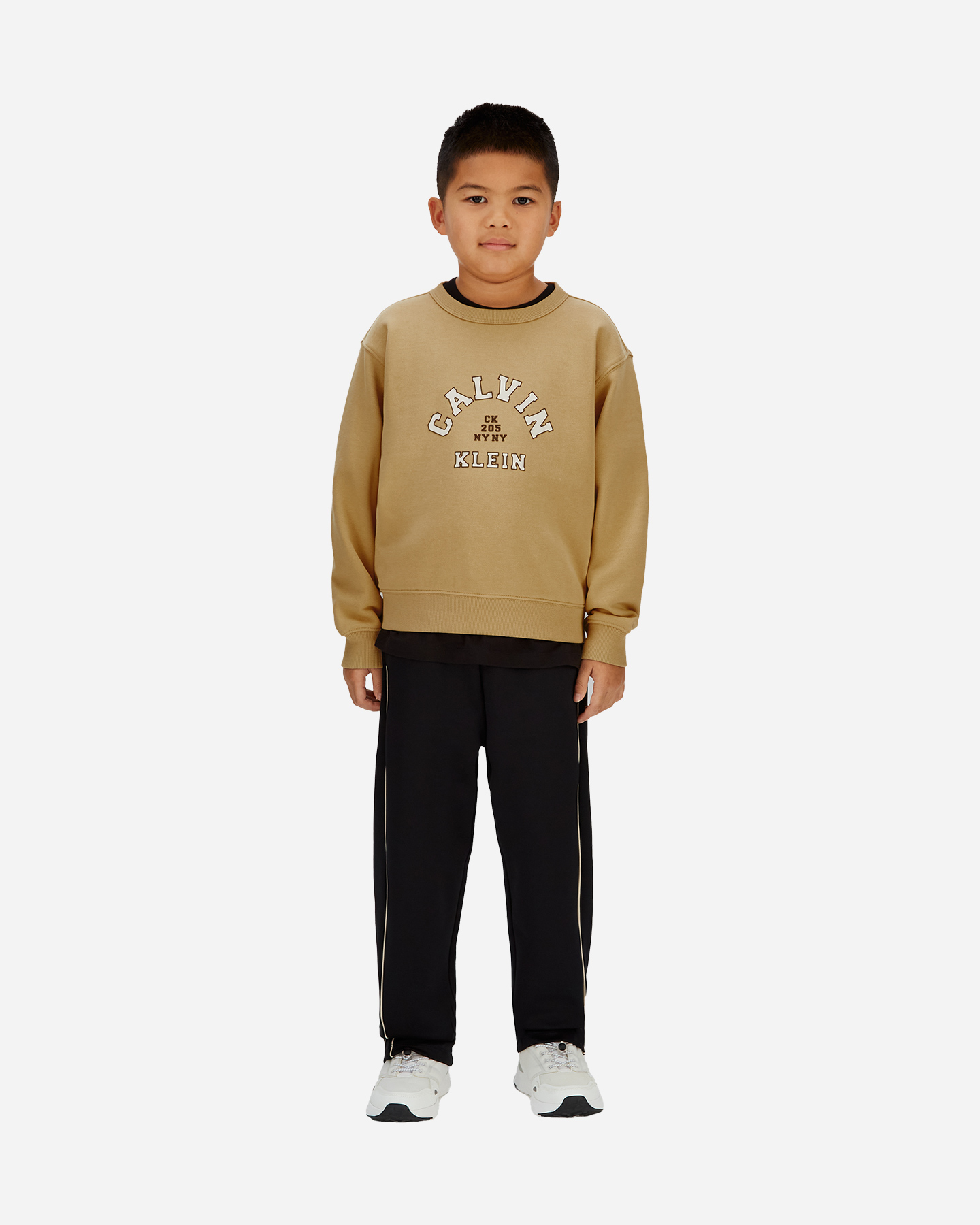 Felpa CALVIN KLEIN JEANS COLLEGE JR - Beige - 1 | Cisalfa Sport