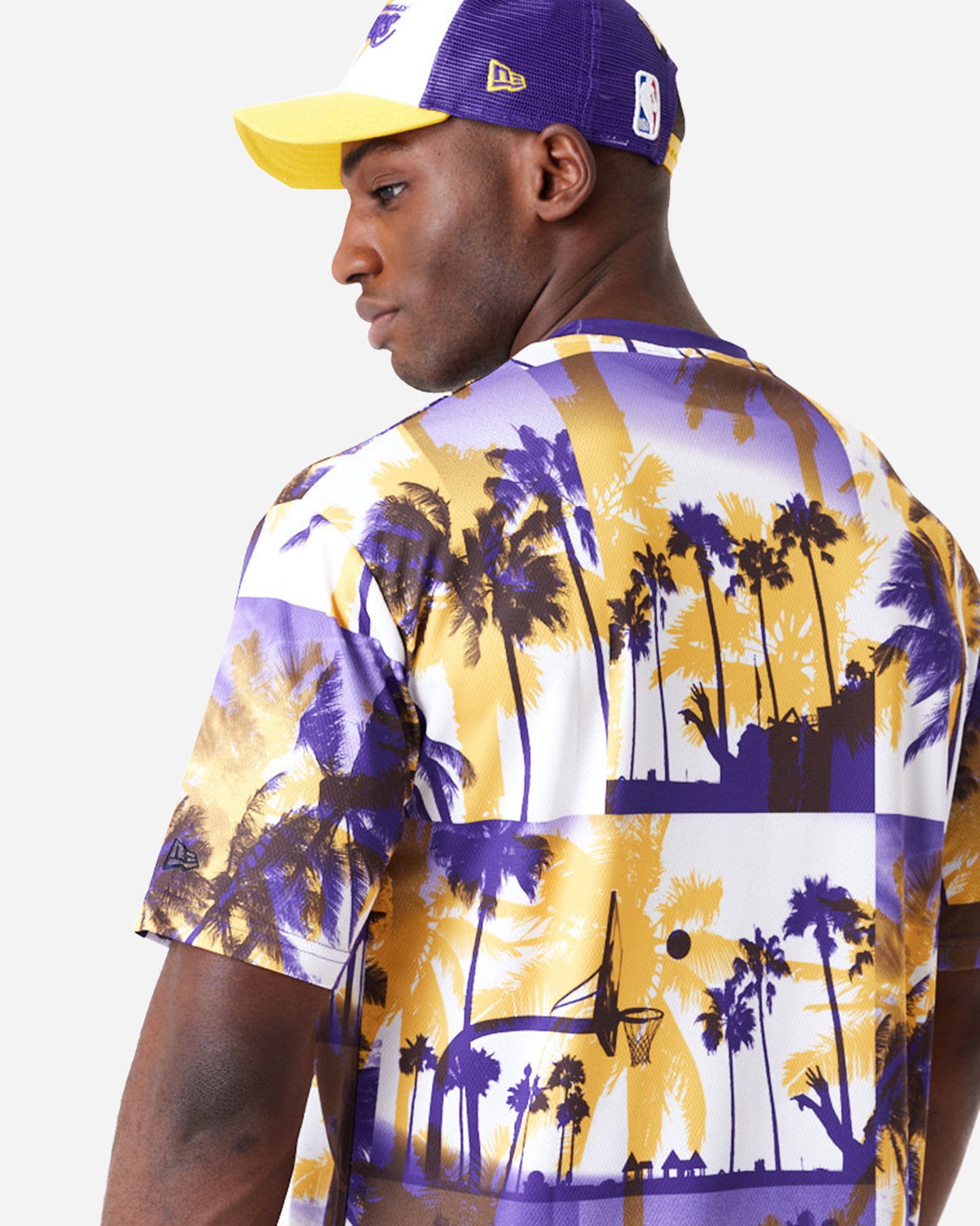 T-shirt NEW ERA PALM TREE LOS ANGELES LAKERS M - Nero - 4 | Cisalfa Sport