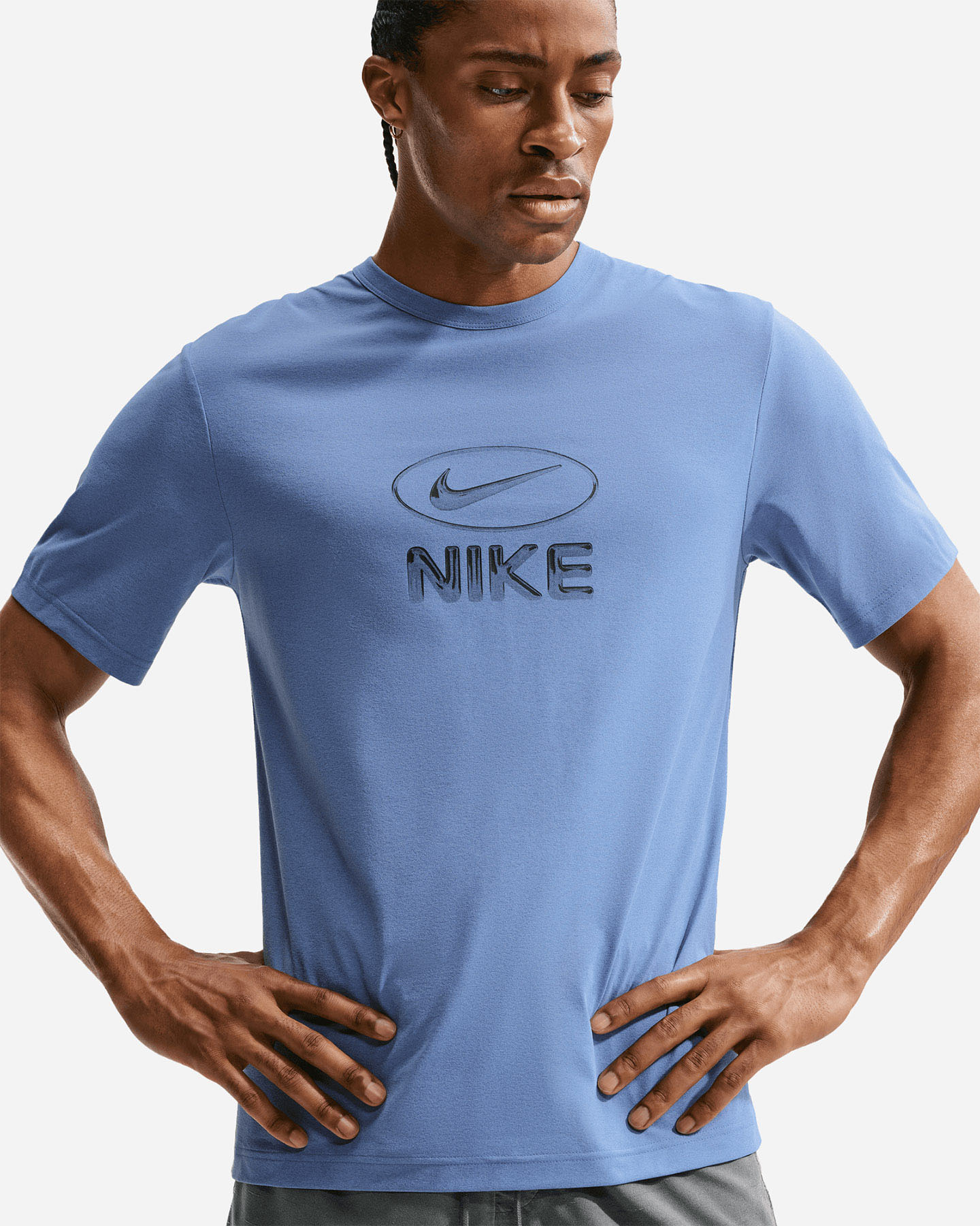 T-shirt training NIKE DRI FIT HYVERSE M - Blu - 3 | Cisalfa Sport