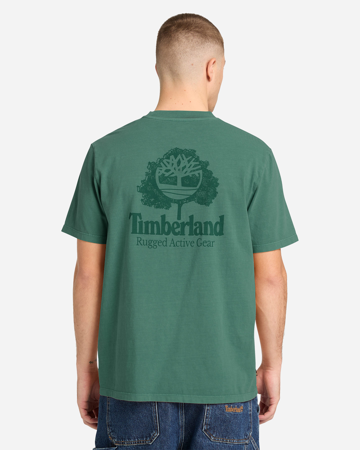 T-shirt TIMBERLAND RUGGED ACTIVE GEAR BACK GRAPHIC M - Verde - 2 | Cisalfa Sport
