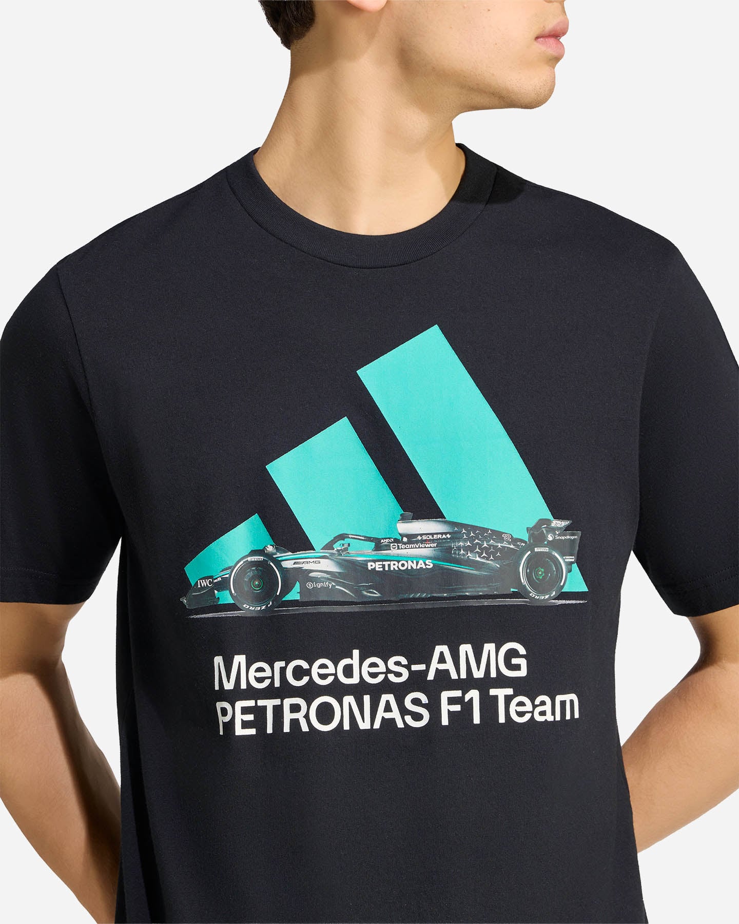 T-shirt ADIDAS MERCEDES - AMG PETRONAS FORMULA 1 TEAM M - Nero - 4 | Cisalfa Sport