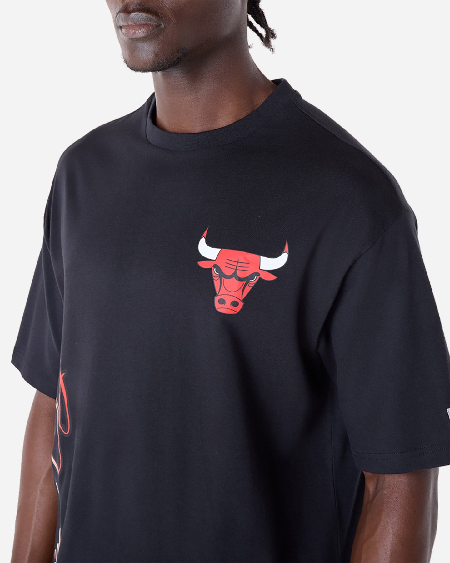 T shirt nba NEW ERA FONT GRAPHIC BULLS M - Nero - 4 | Cisalfa Sport
