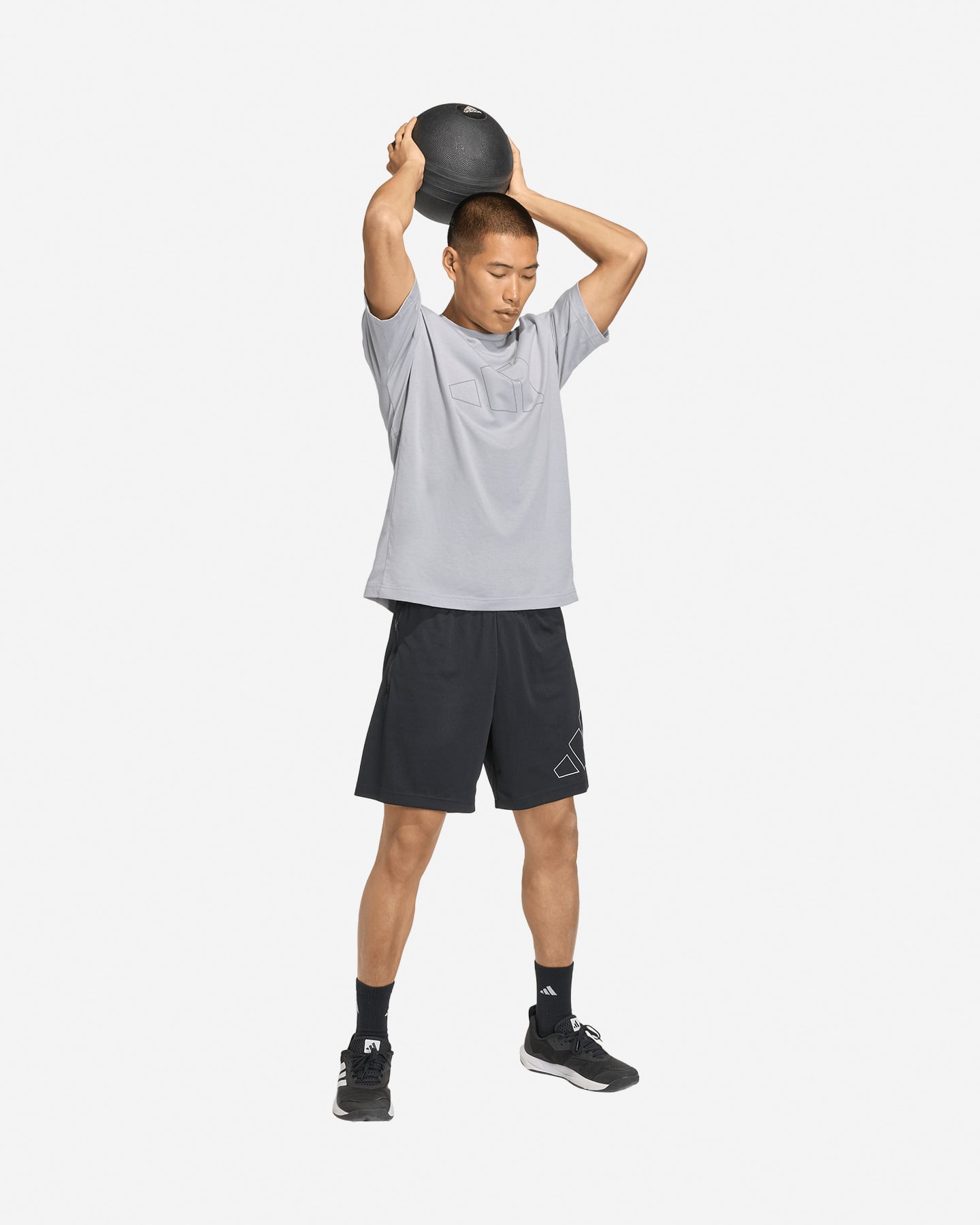 T-shirt training ADIDAS WORKOUT ESSENTIALS M - Grigio - 3 | Cisalfa Sport