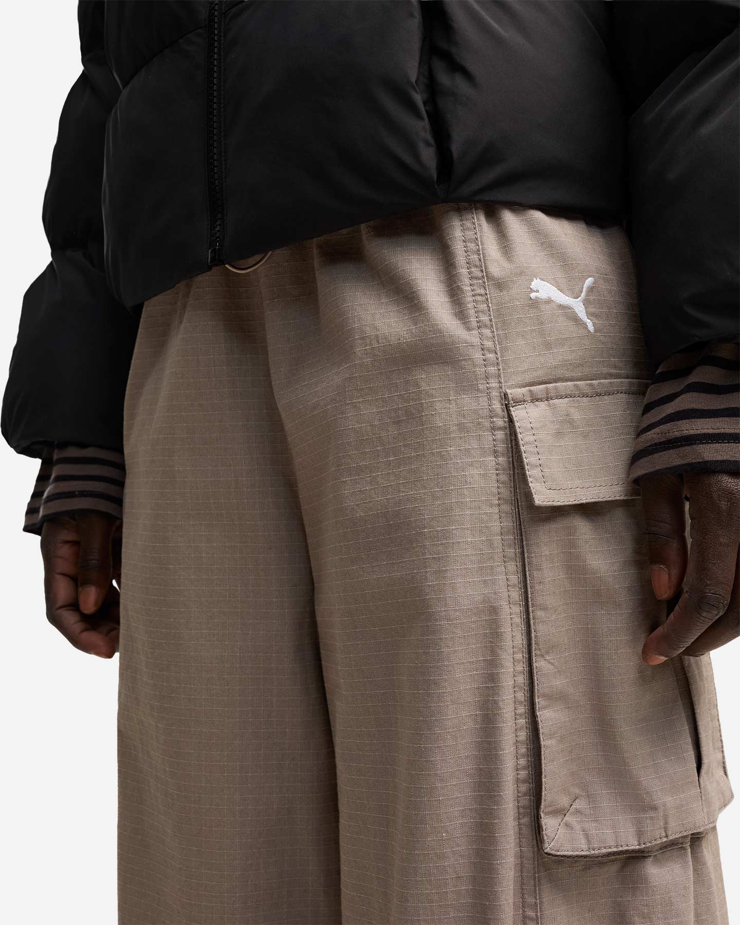 Pantalone PUMA ESSENTIAL CARGO W - Beige - 4 | Cisalfa Sport