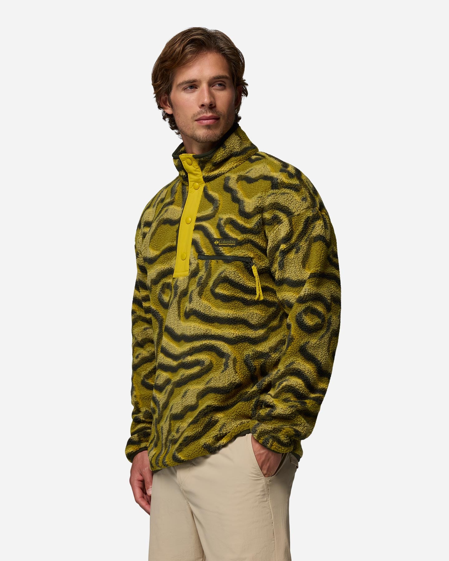 Pile COLUMBIA HELVETIA II PRINTED M - Verde - 1 | Cisalfa Sport