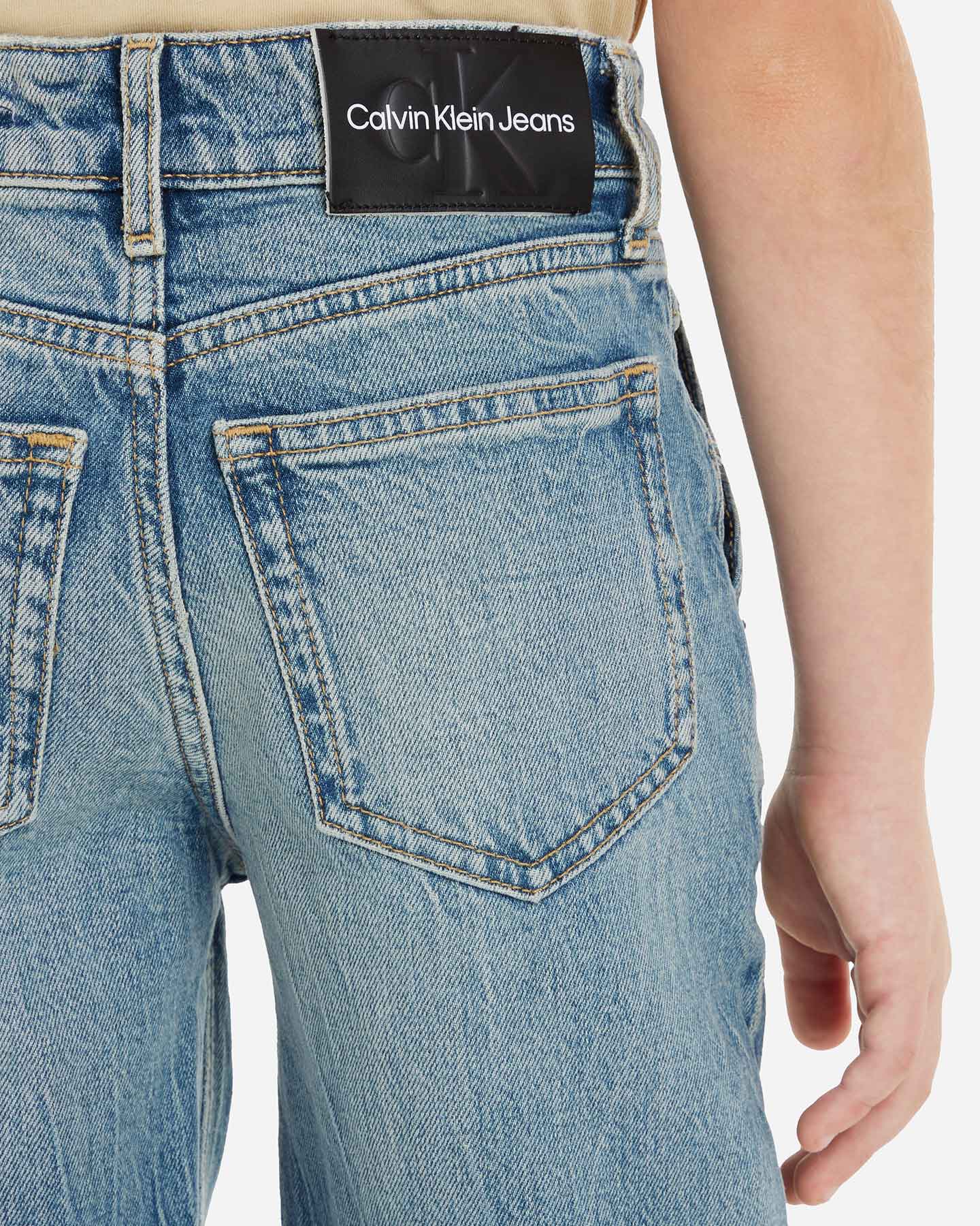 Jeans CALVIN KLEIN JEANS SKATER VISUAL JR - Blu - 4 | Cisalfa Sport