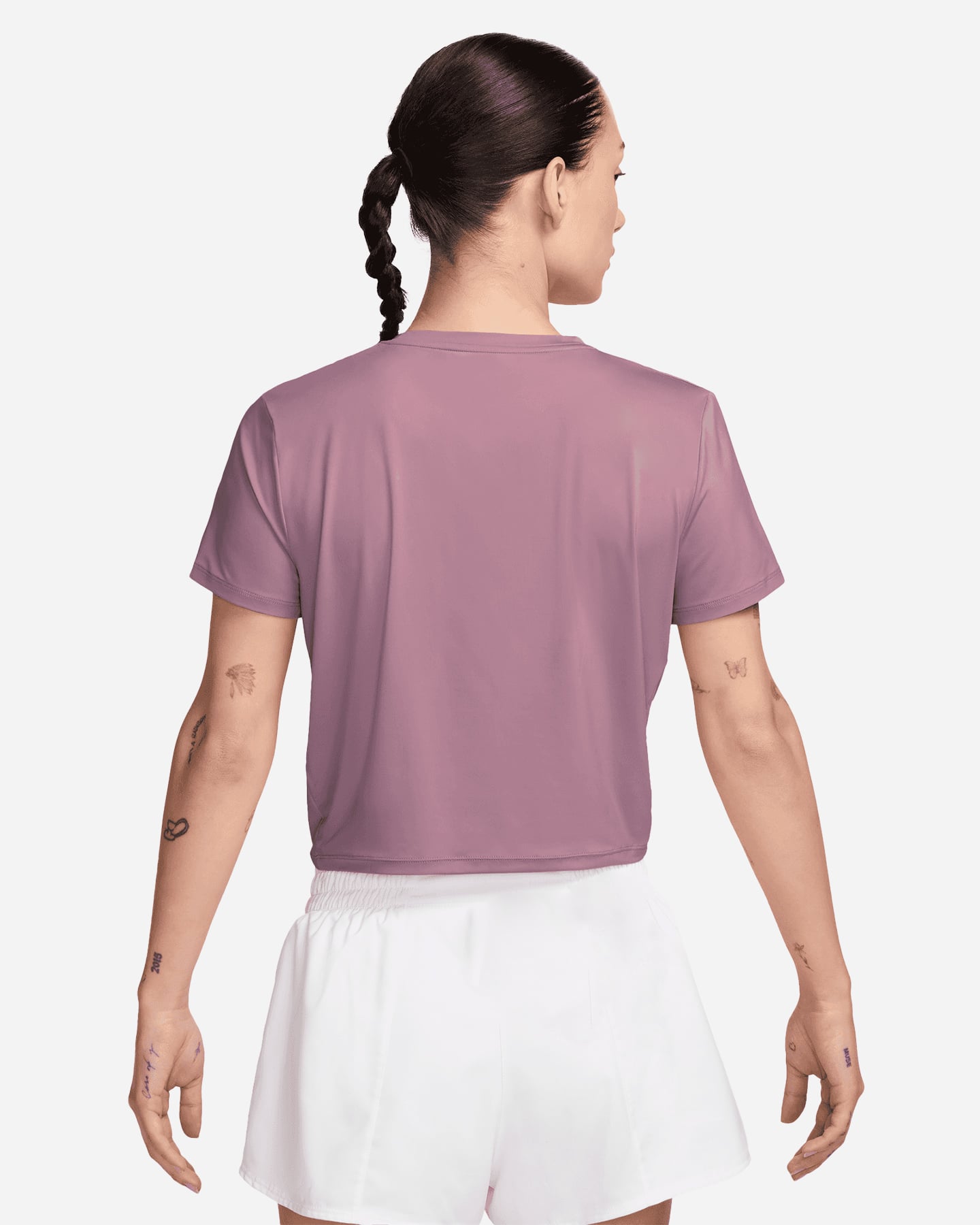T-shirt training NIKE CROP SMALL LOGO W - Rosa - 1 | Cisalfa Sport