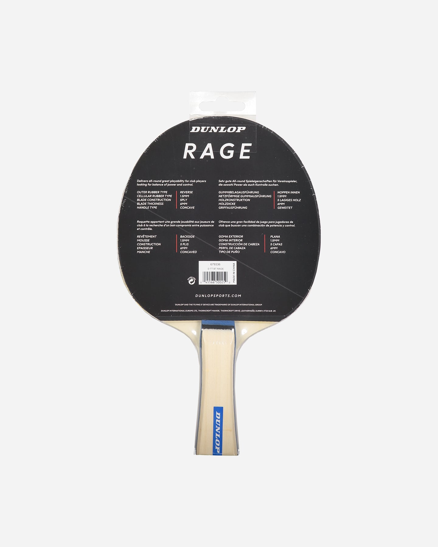 Accessorio ping pong DUNLOP PING PONG RAGE - Color mix - 2 | Cisalfa Sport