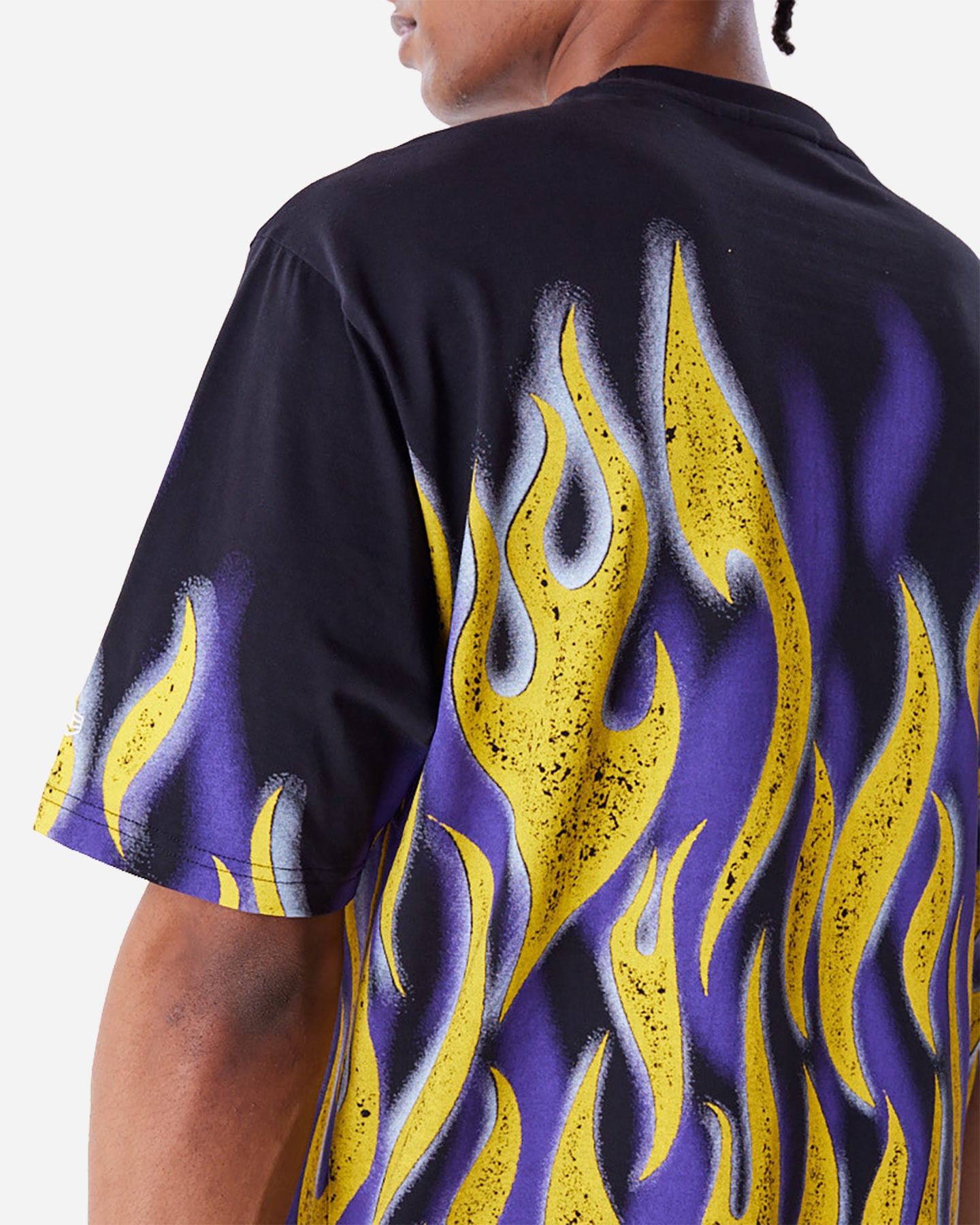 T shirt nba NEW ERA FLAME LAKERS M - Nero - 3 | Cisalfa Sport