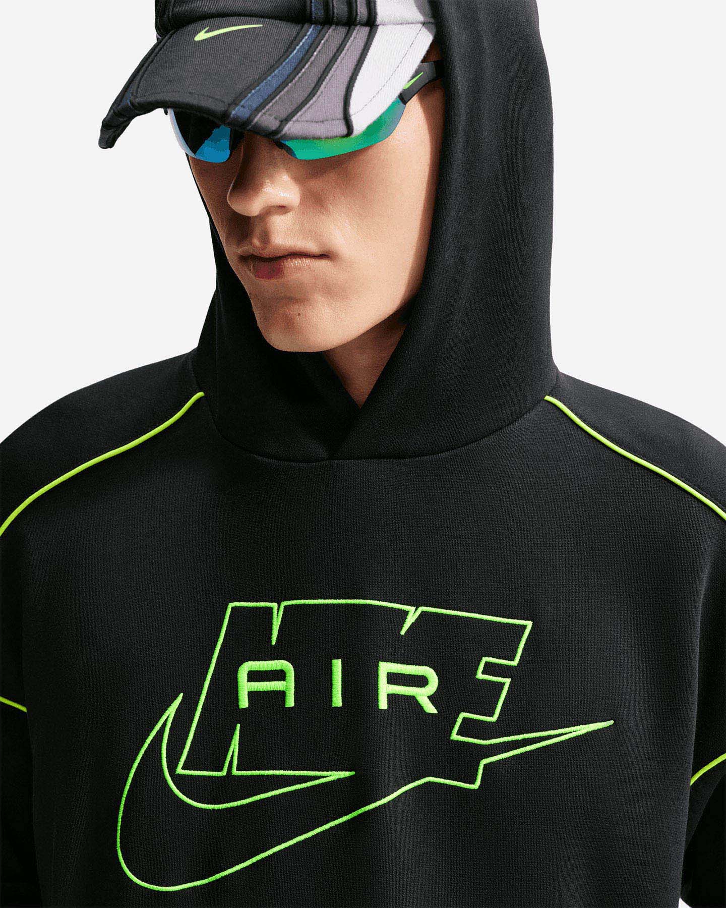 Felpa NIKE AIR BIG LOGO M - Nero - 3 | Cisalfa Sport