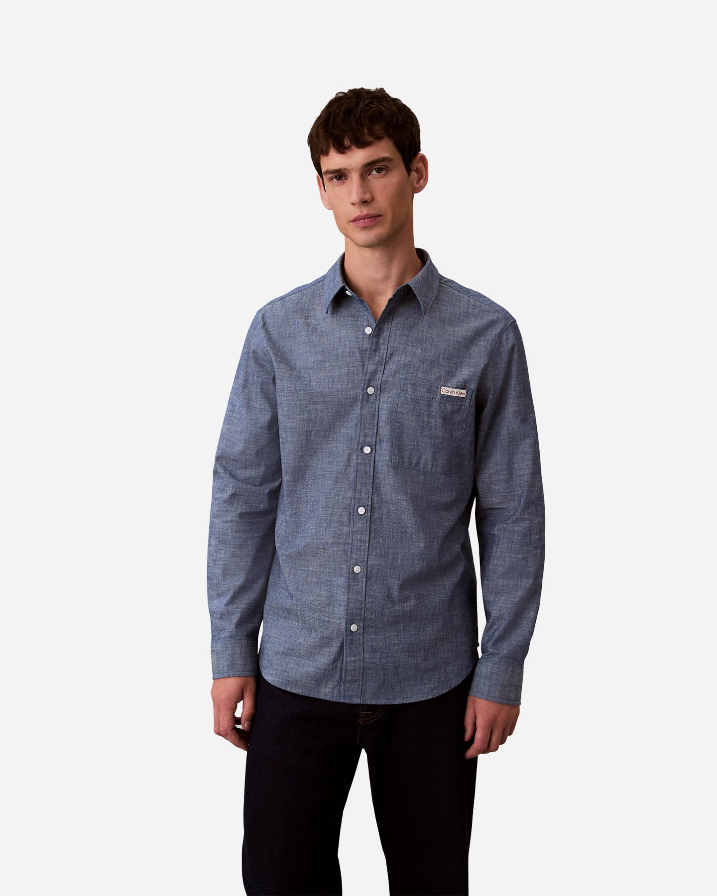 Camicia CALVIN KLEIN JEANS CHAMBRAY M - Azzurro - 1 | Cisalfa Sport