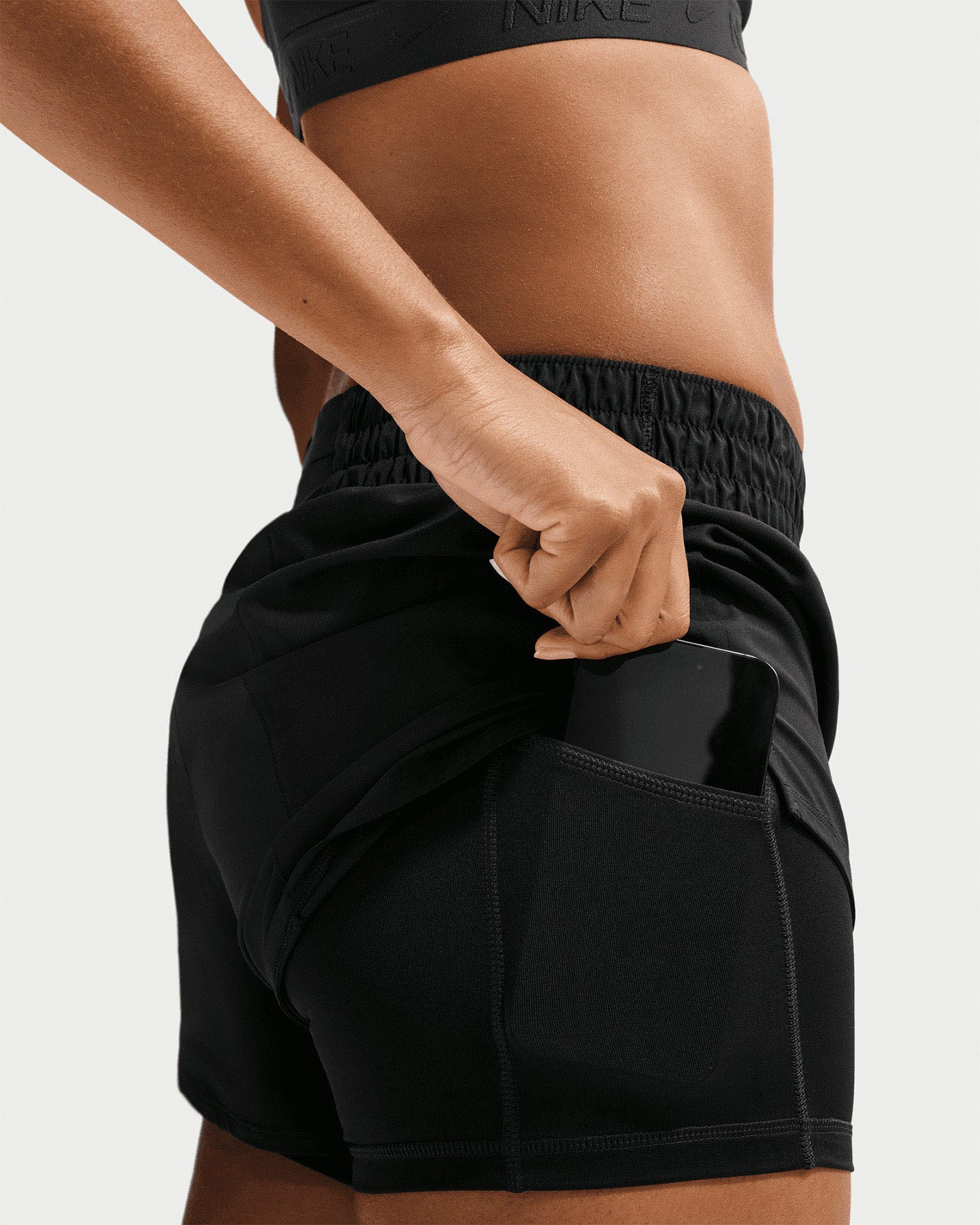Short training NIKE ONE 2IN1 3IN W - Nero - 5 | Cisalfa Sport