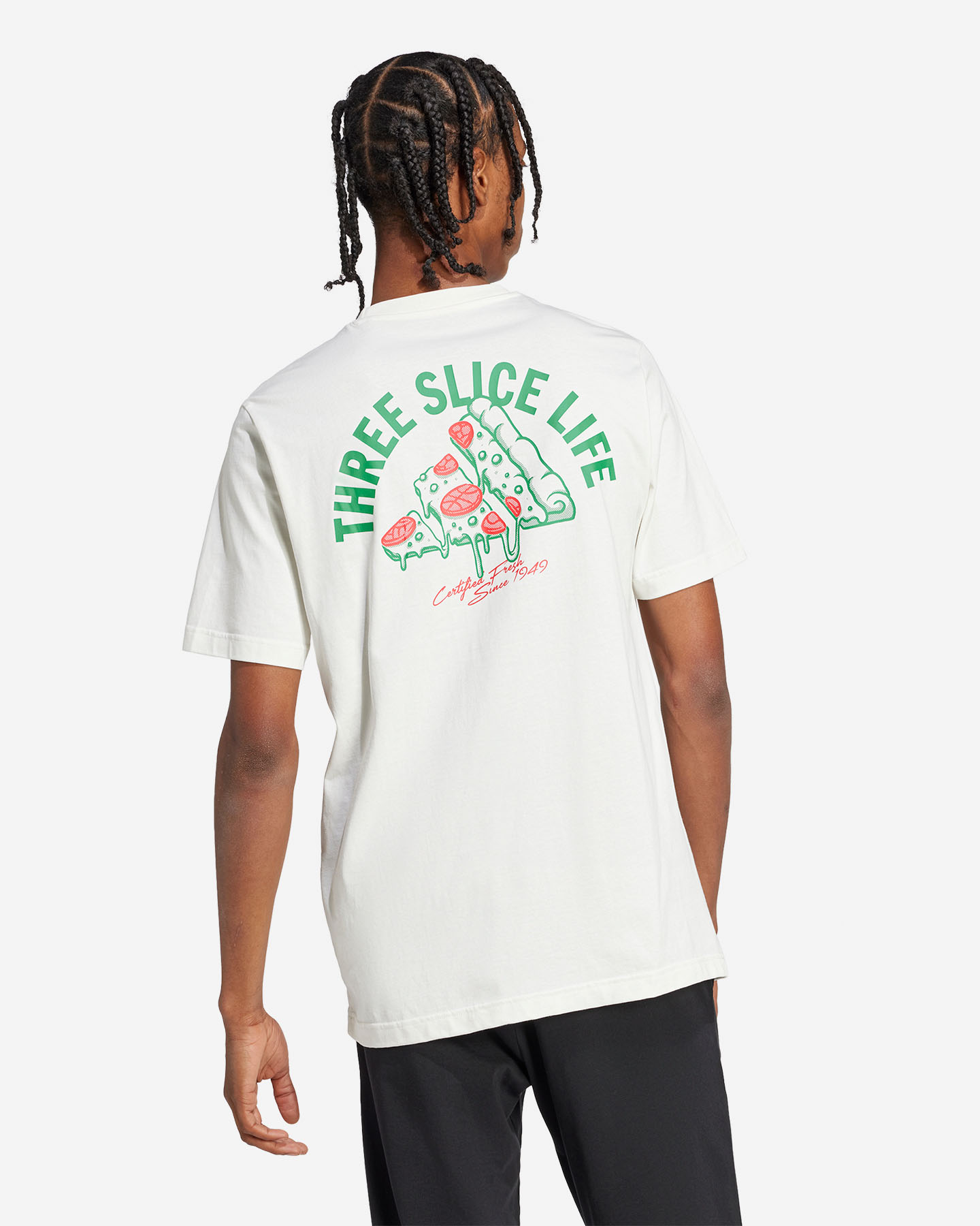 T-shirt ADIDAS PIZZA TEE M - Bianco - 2 | Cisalfa Sport